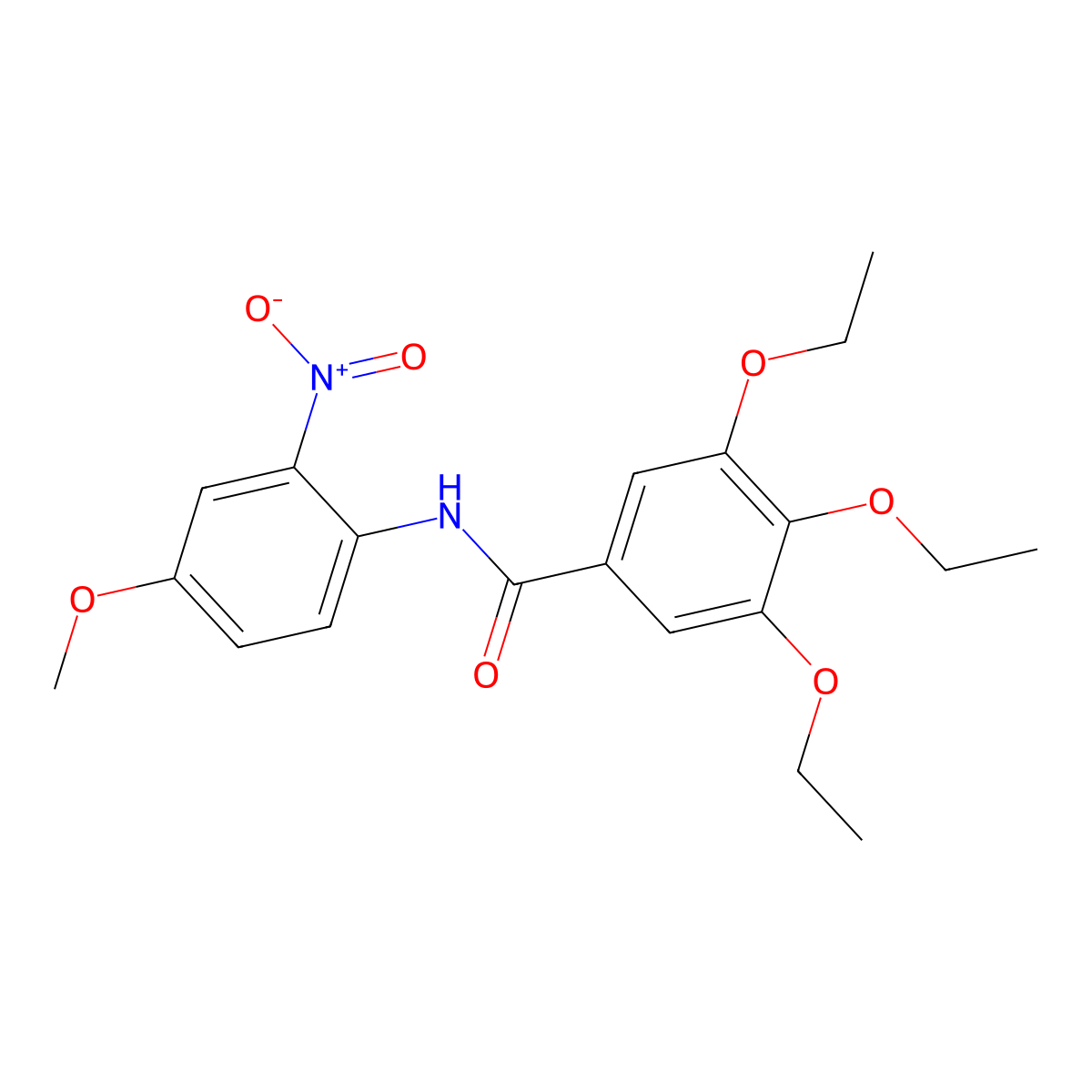 3,4,5-triethoxy-N-(4-methoxy-2-nitrophenyl)benzamide molecular structure, CAS 349400-74-4