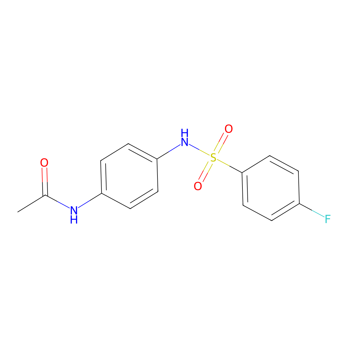 N-(4-{[(4-fluorophenyl)sulfonyl]amino}phenyl)acetamide molecular structure, CAS 349401-78-1