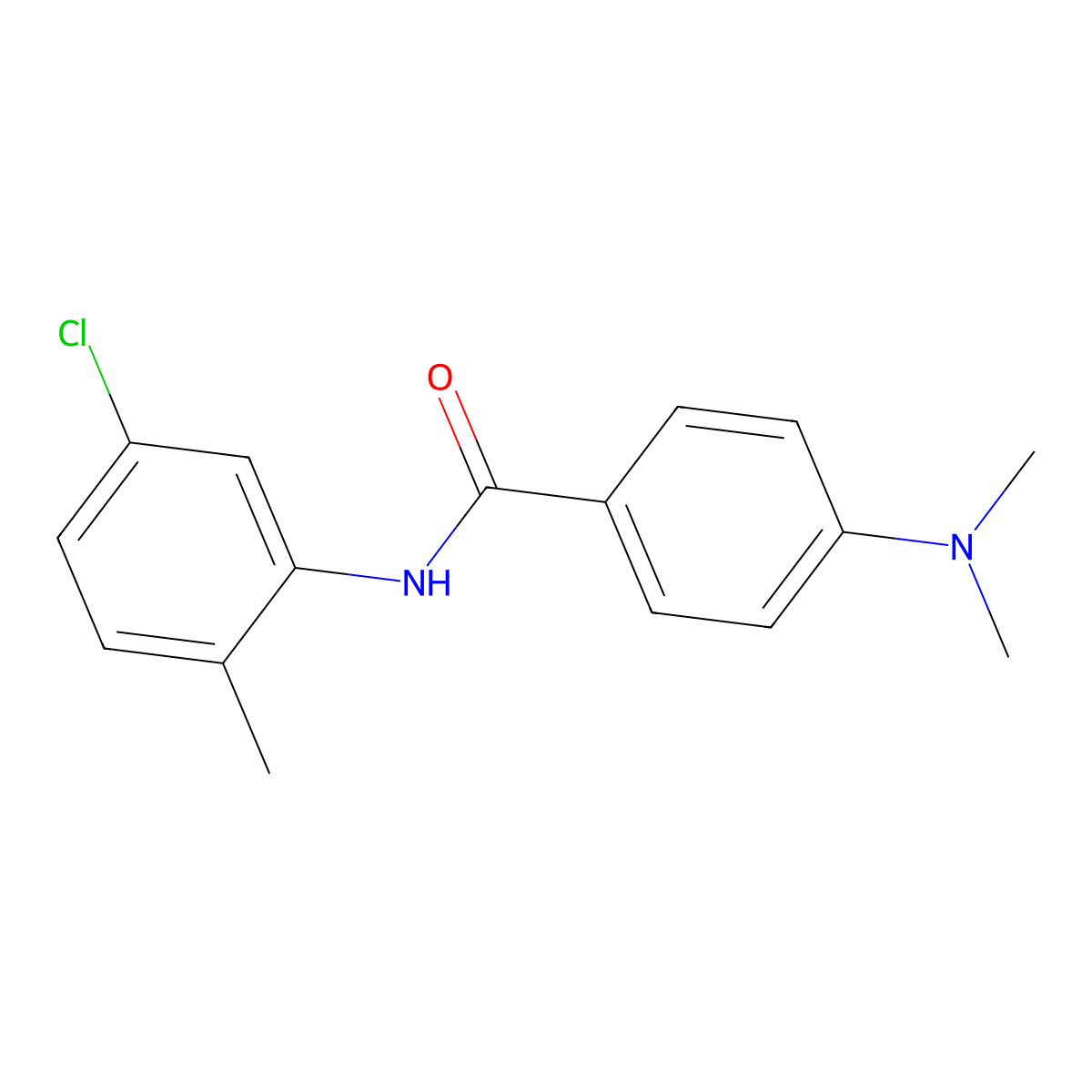 N-(5-chloro-2-methylphenyl)-4-(dimethylamino)benzamide molecular structure, CAS 349401-96-3