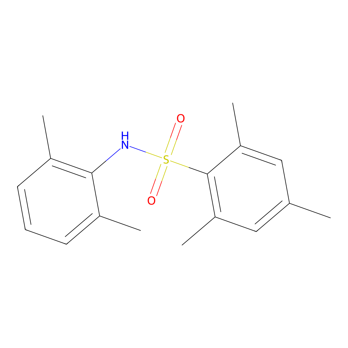 N-(2,6-dimethylphenyl)-2,4,6-trimethylbenzenesulfonamide molecular structure, CAS 349402-41-1