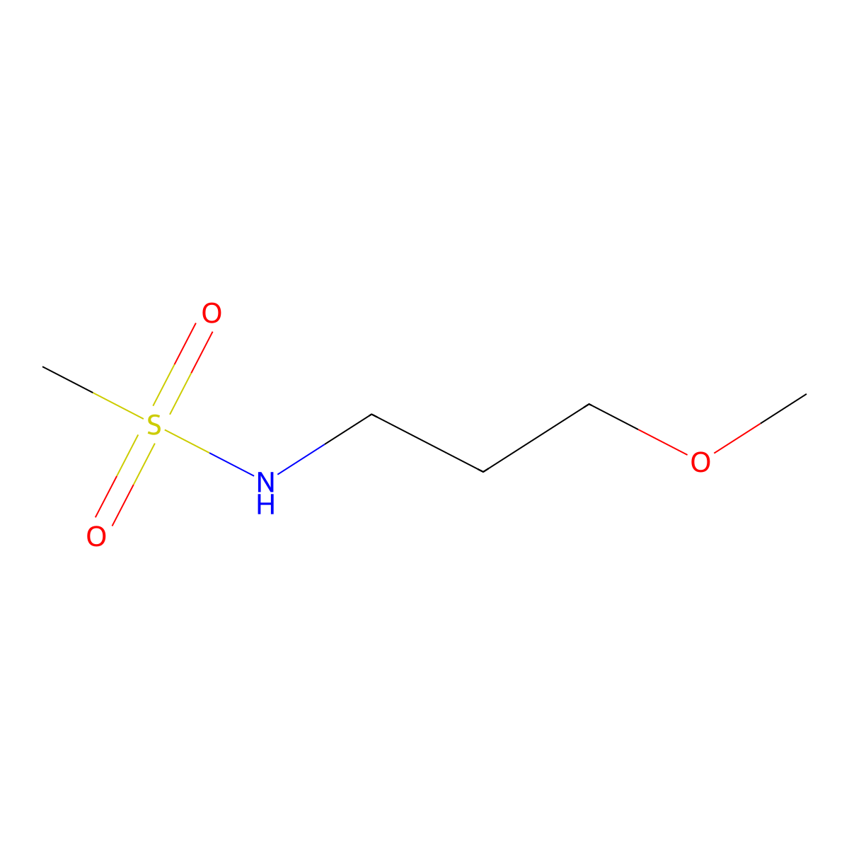 N-(3-methoxypropyl)methanesulfonamide molecular structure, CAS 349403-25-4