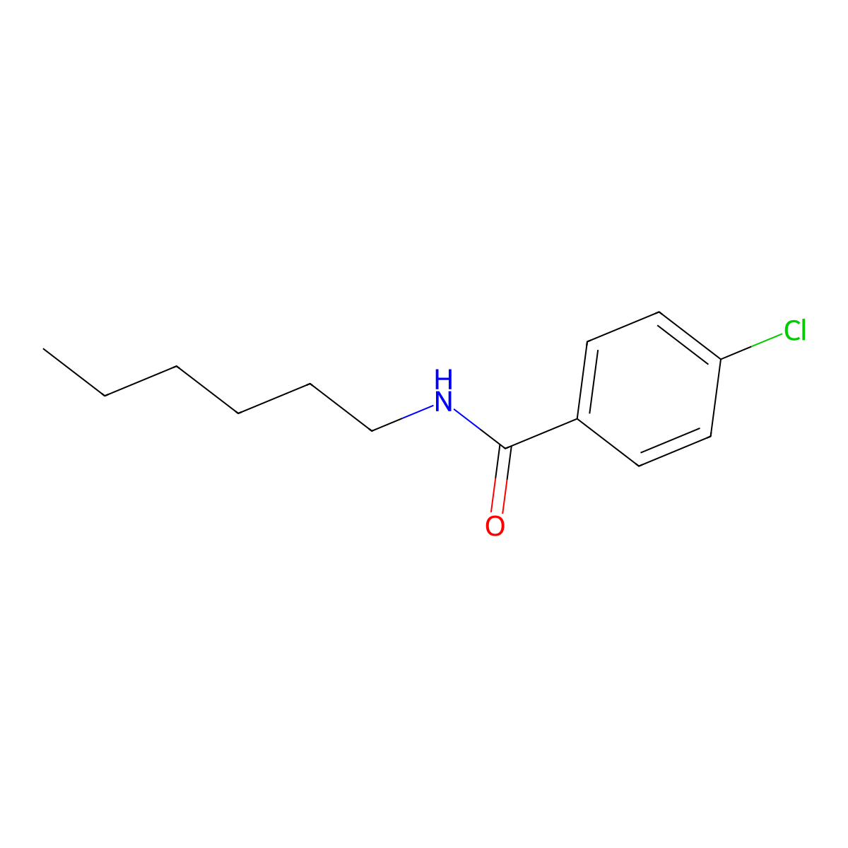 4-chloro-N-hexylbenzamide molecular structure, CAS 349403-37-8