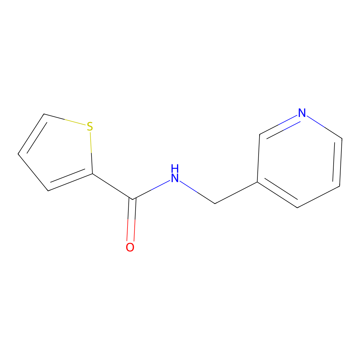 N-(pyridin-3-ylmethyl)thiophene-2-carboxamide molecular structure, CAS 349404-47-3