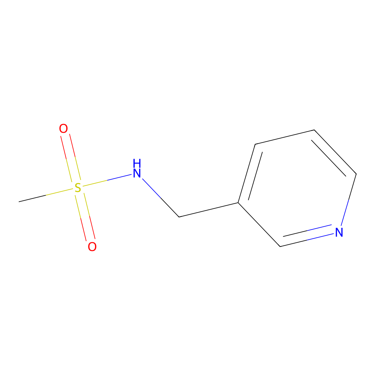 N-(pyridin-3-ylmethyl)methanesulfonamide molecular structure, CAS 349404-62-2