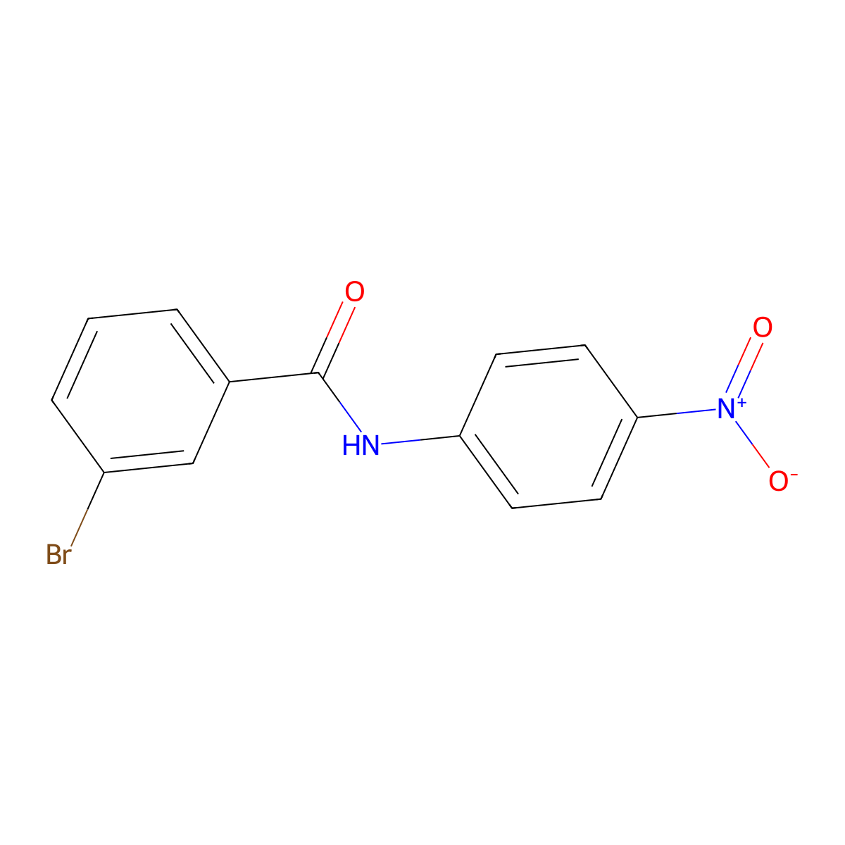 3-bromo-N-(4-nitrophenyl)benzamide molecular structure, CAS 349405-35-2