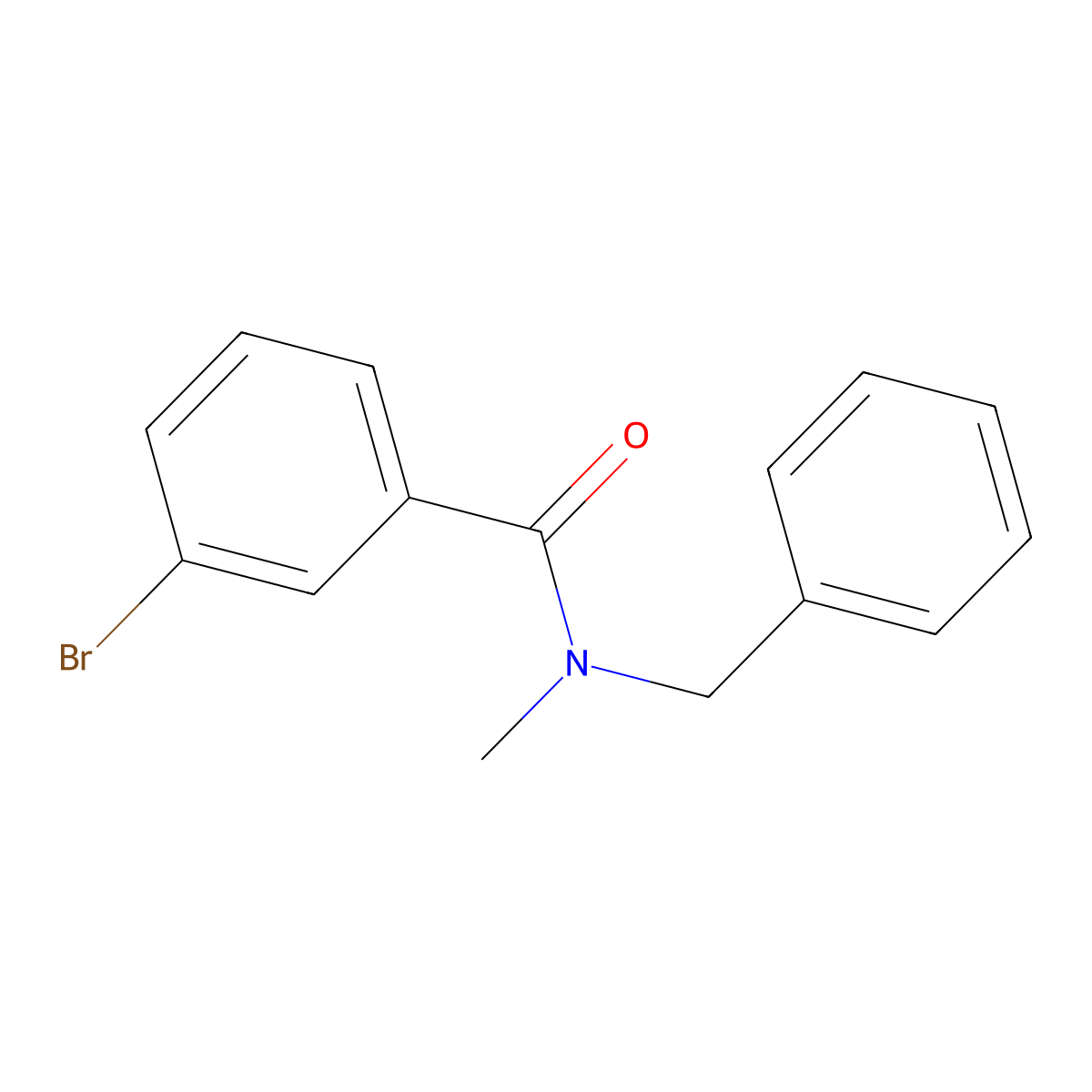 N-benzyl-3-bromo-N-methylbenzamide molecular structure, CAS 349405-39-6