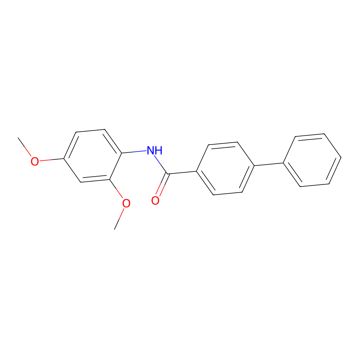 N-(2,4-Dimethoxyphenyl)[1,1'-biphenyl]-4-carboxamide molecular structure, CAS 349407-11-0
