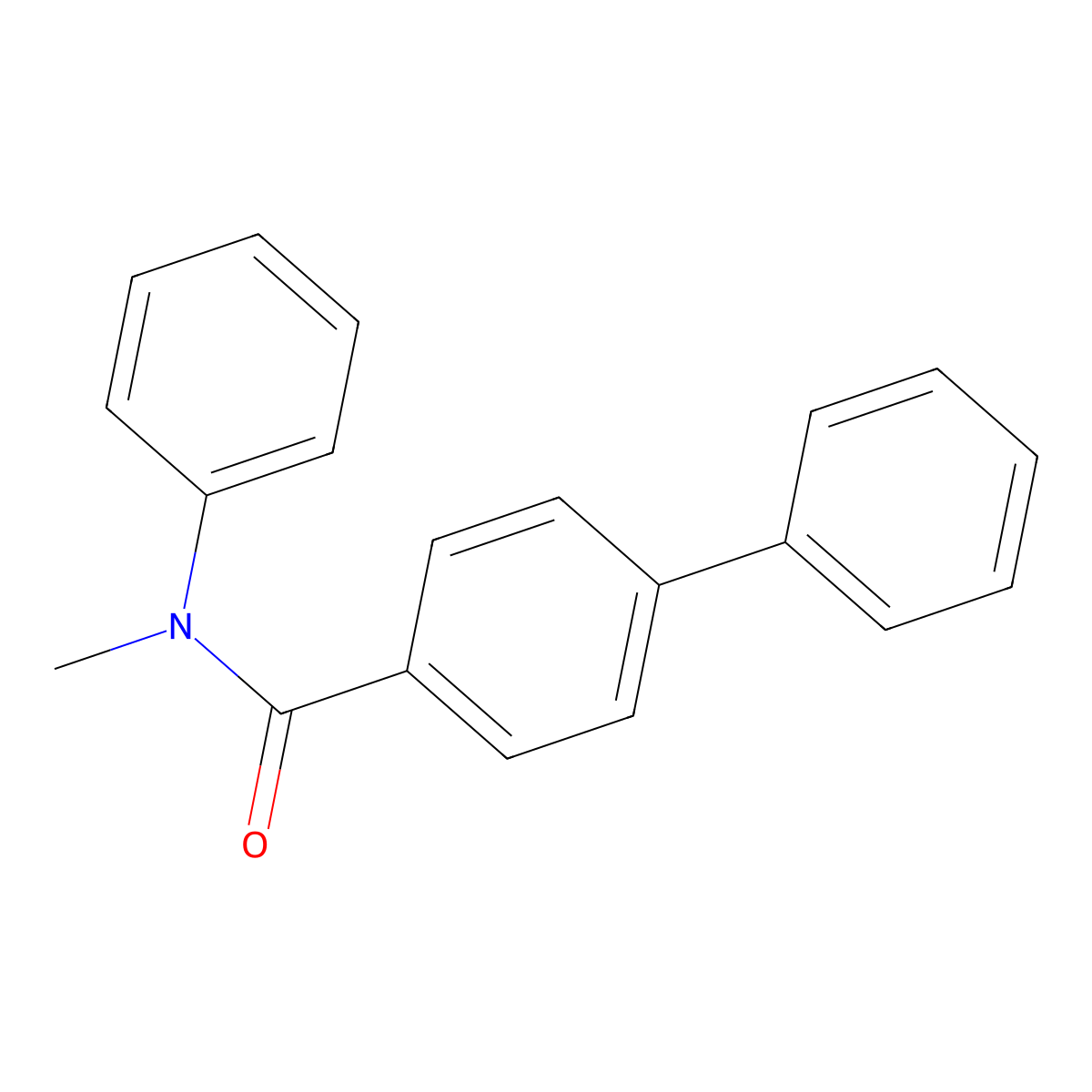N-methyl-N-phenyl[1,1'-biphenyl]-4-carboxamide molecular structure, CAS 349407-14-3