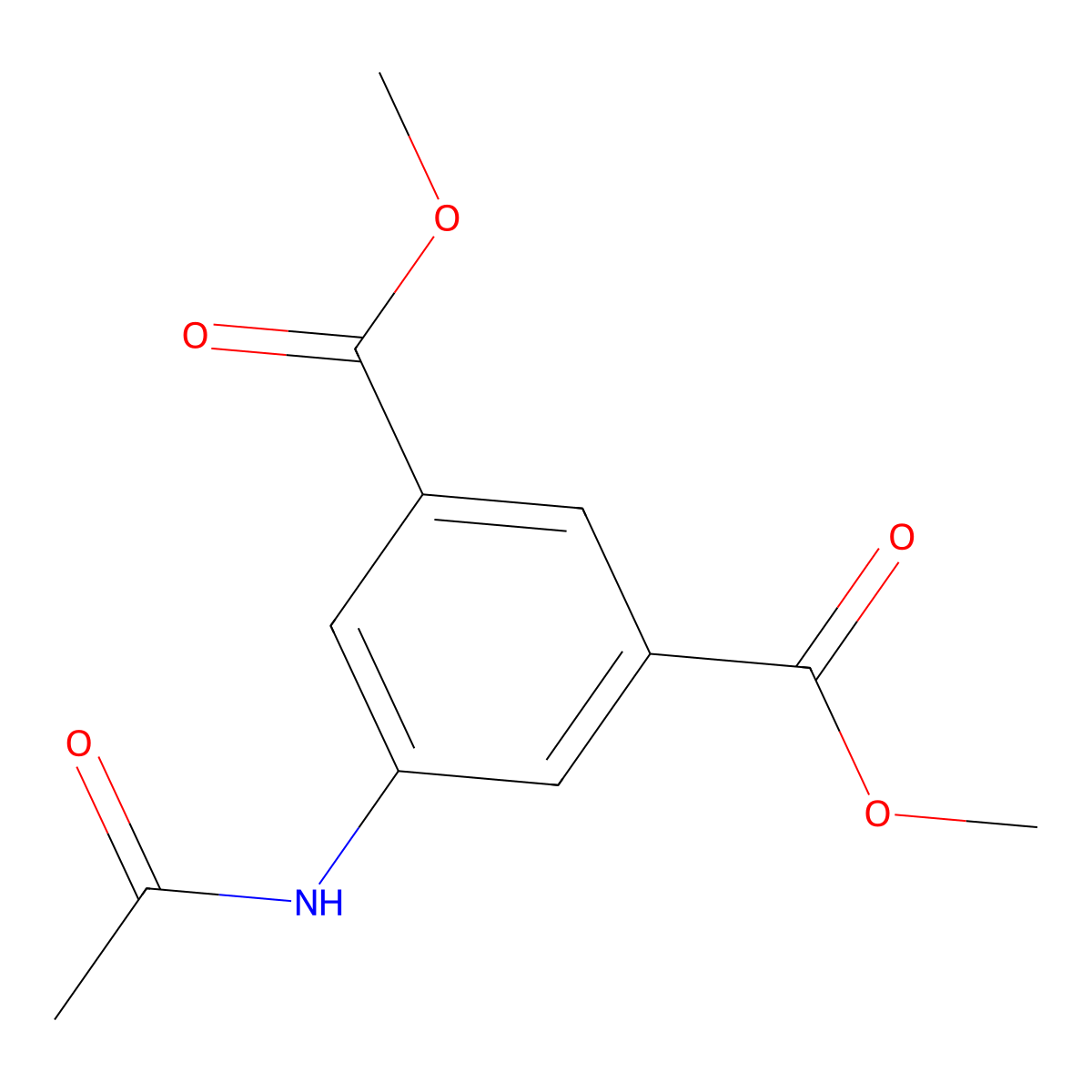 Dimethyl 5-(acetylamino)isophthalate molecular structure, CAS 349407-82-5