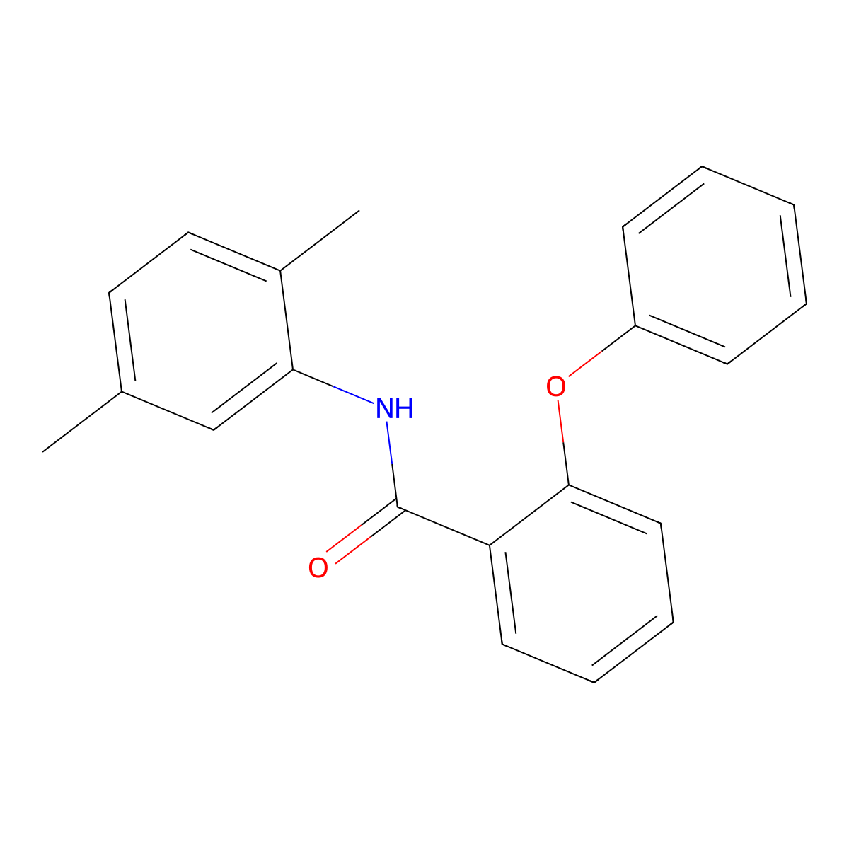 N-(2,5-dimethylphenyl)-2-phenoxybenzamide molecular structure, CAS 349413-52-1