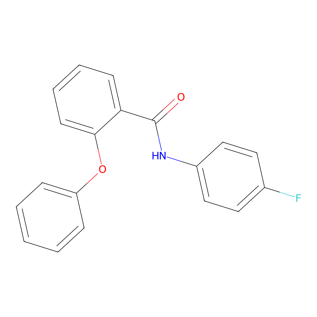 N-(4-fluorophenyl)-2-phenoxybenzamide molecular structure, CAS 349413-64-5