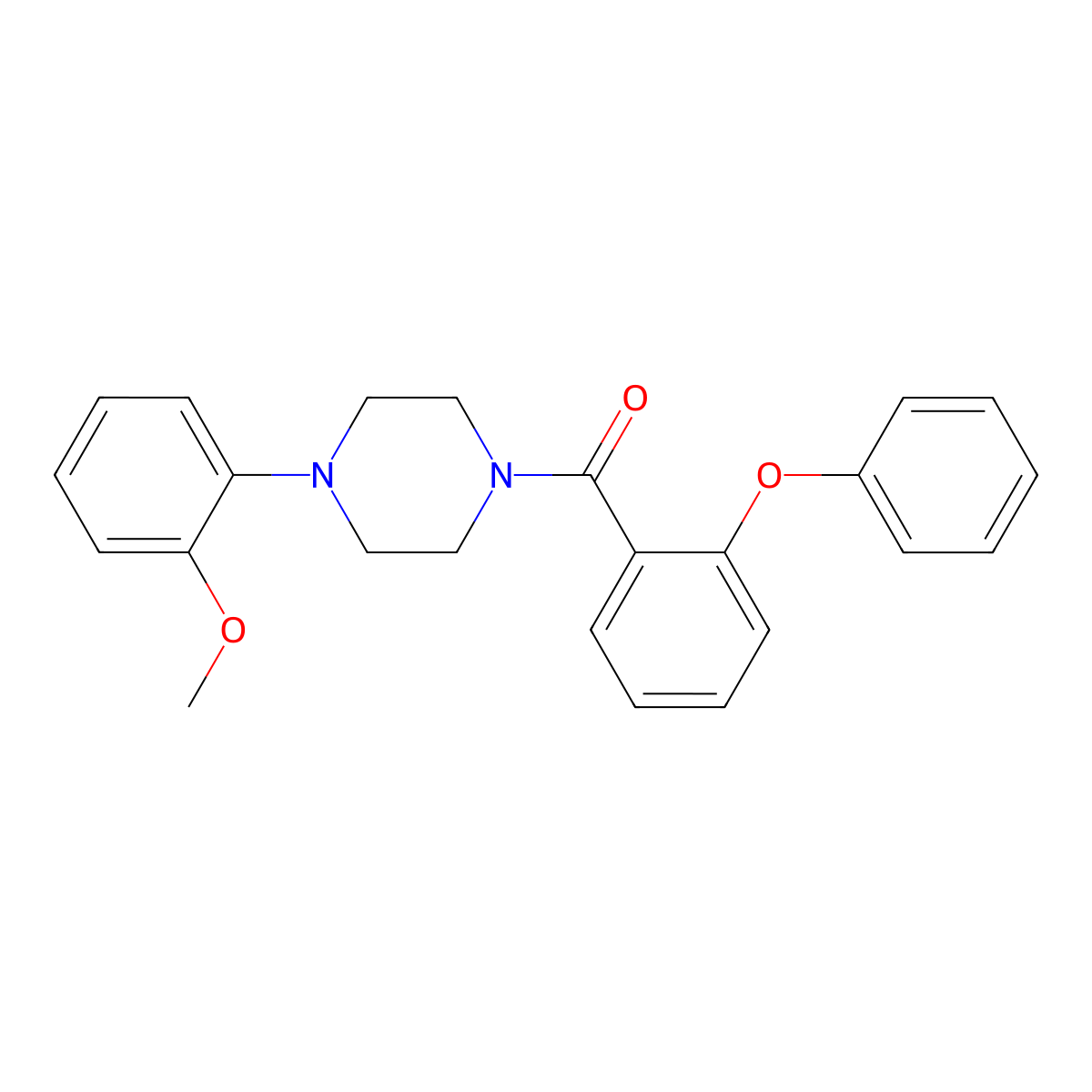 [4-(2-Methoxyphenyl)piperazin-1-yl](2-phenoxyphenyl)methanone molecular structure, CAS 349413-85-0