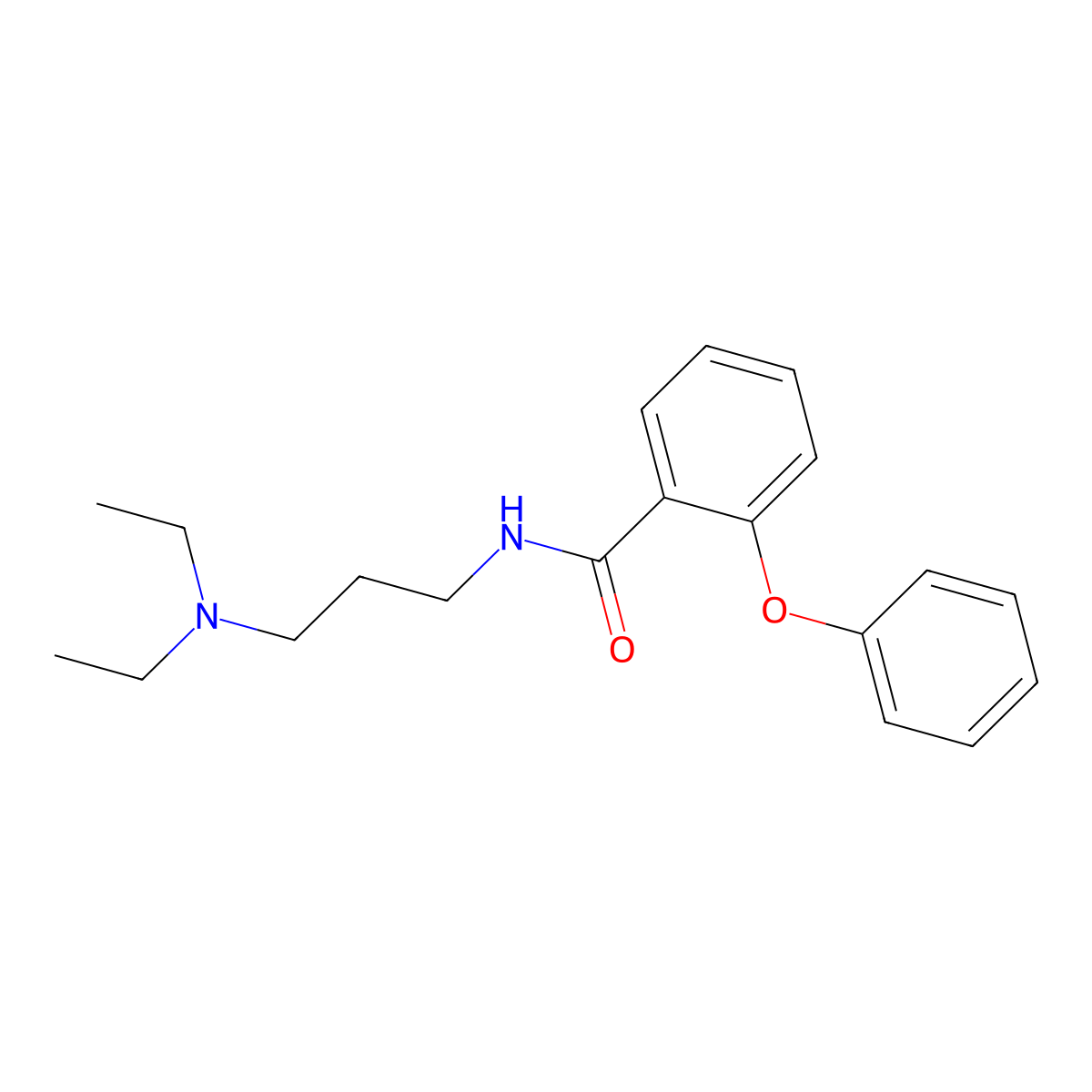 N-[3-(diethylamino)propyl]-2-phenoxybenzamide molecular structure, CAS 349413-90-7