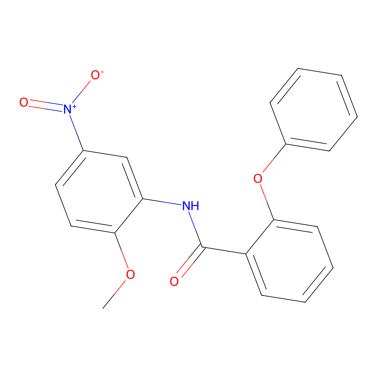N-(2-methoxy-5-nitrophenyl)-2-phenoxybenzamide molecular structure, CAS 349414-45-5