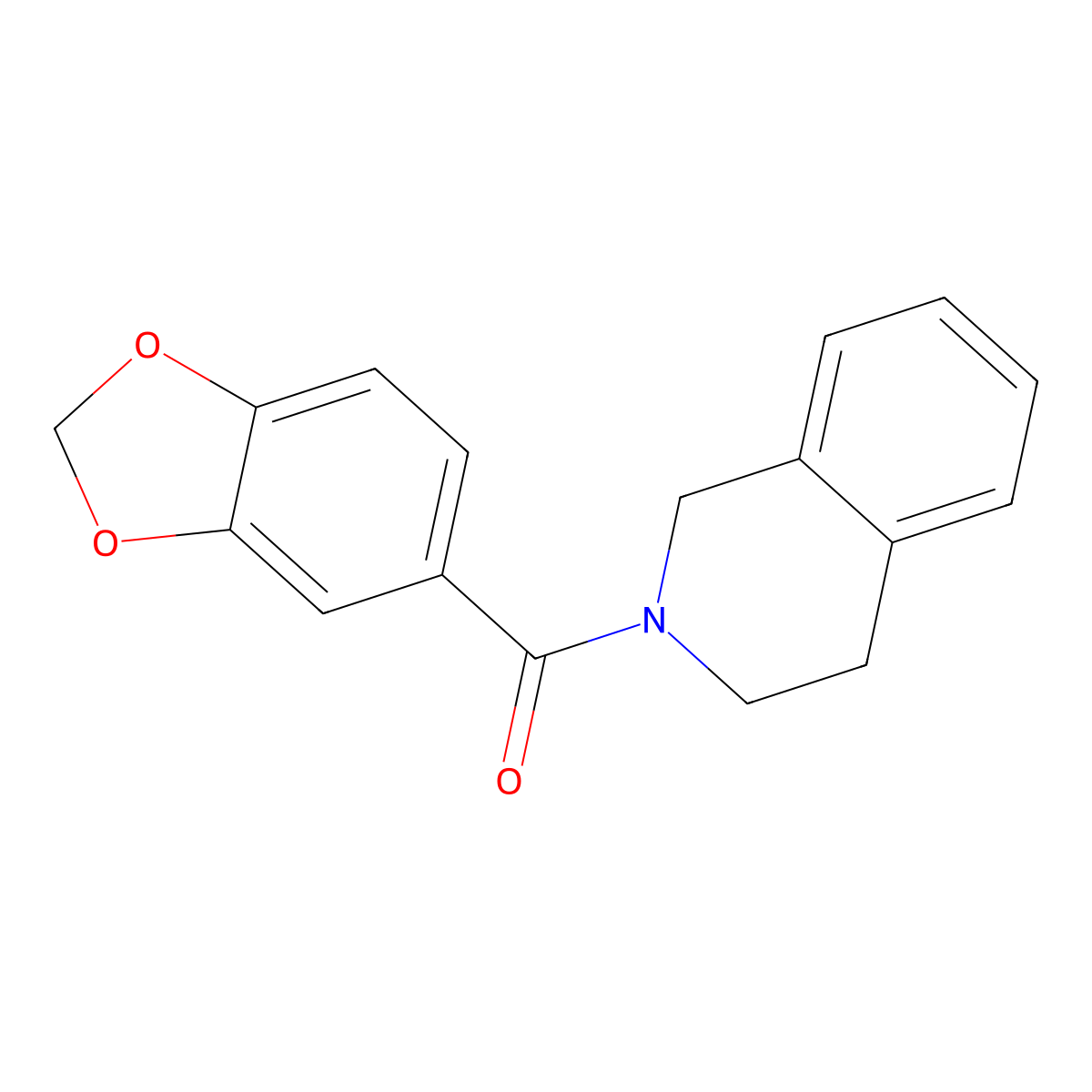 1,3-benzodioxol-5-yl(3,4-dihydroisoquinolin-2(1H)-yl)methanone molecular structure, CAS 349415-57-2