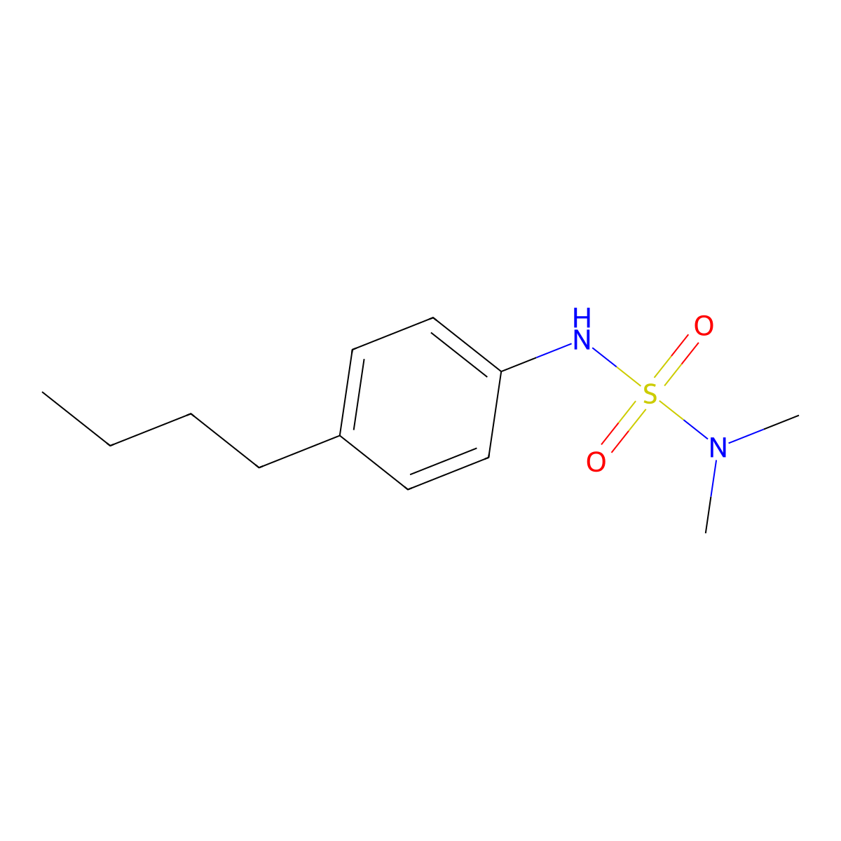 [(Dimethylamino)sulfonyl](4-butylphenyl)amine molecular structure, CAS 349416-31-5