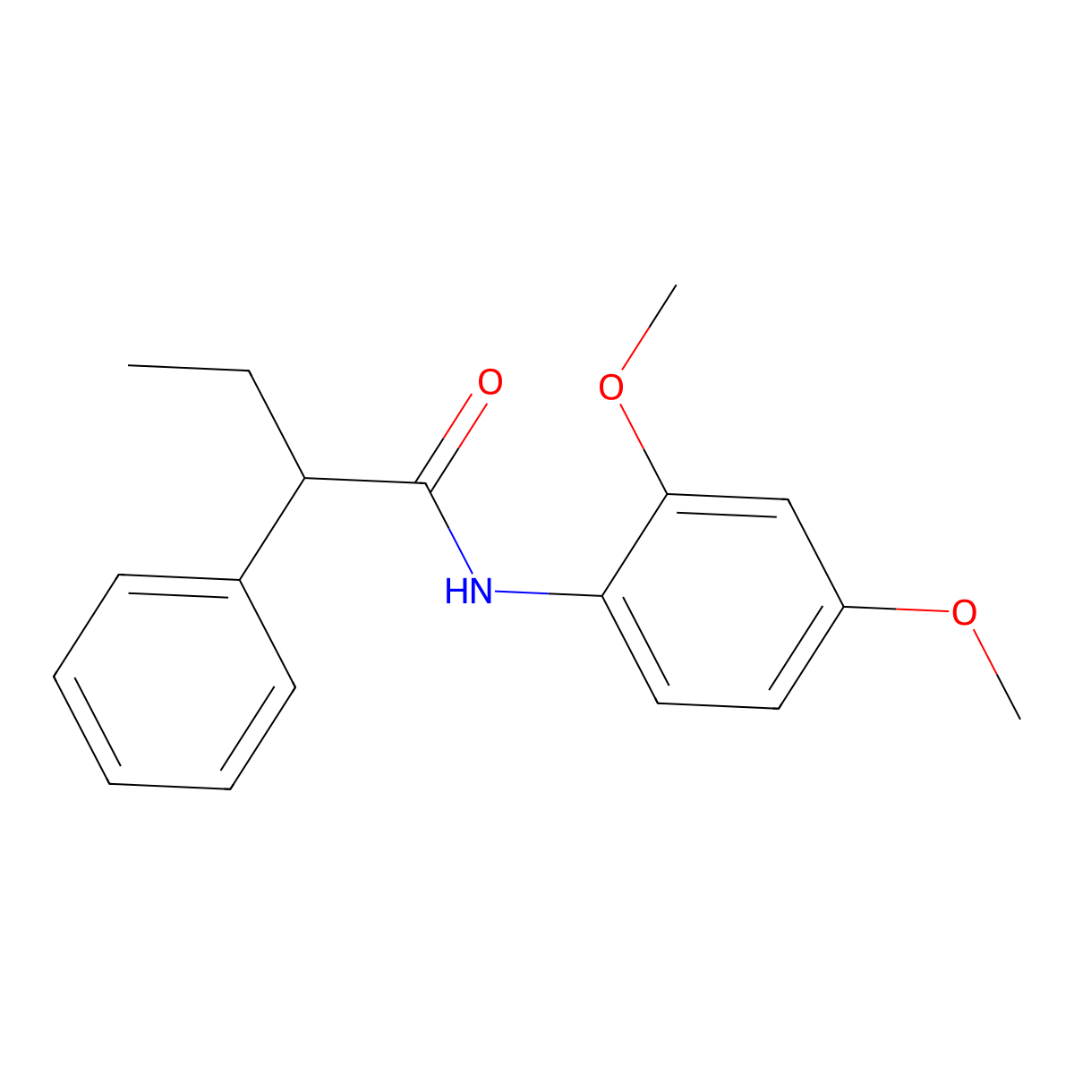 N-(2,4-dimethoxyphenyl)-2-phenylbutanamide molecular structure, CAS 349417-47-6