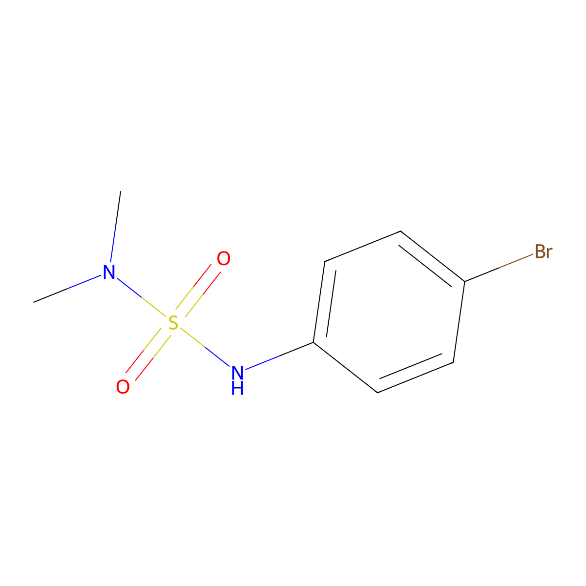 1-Bromo-4-(dimethylsulfamoylamino)benzene molecular structure, CAS 349419-51-8