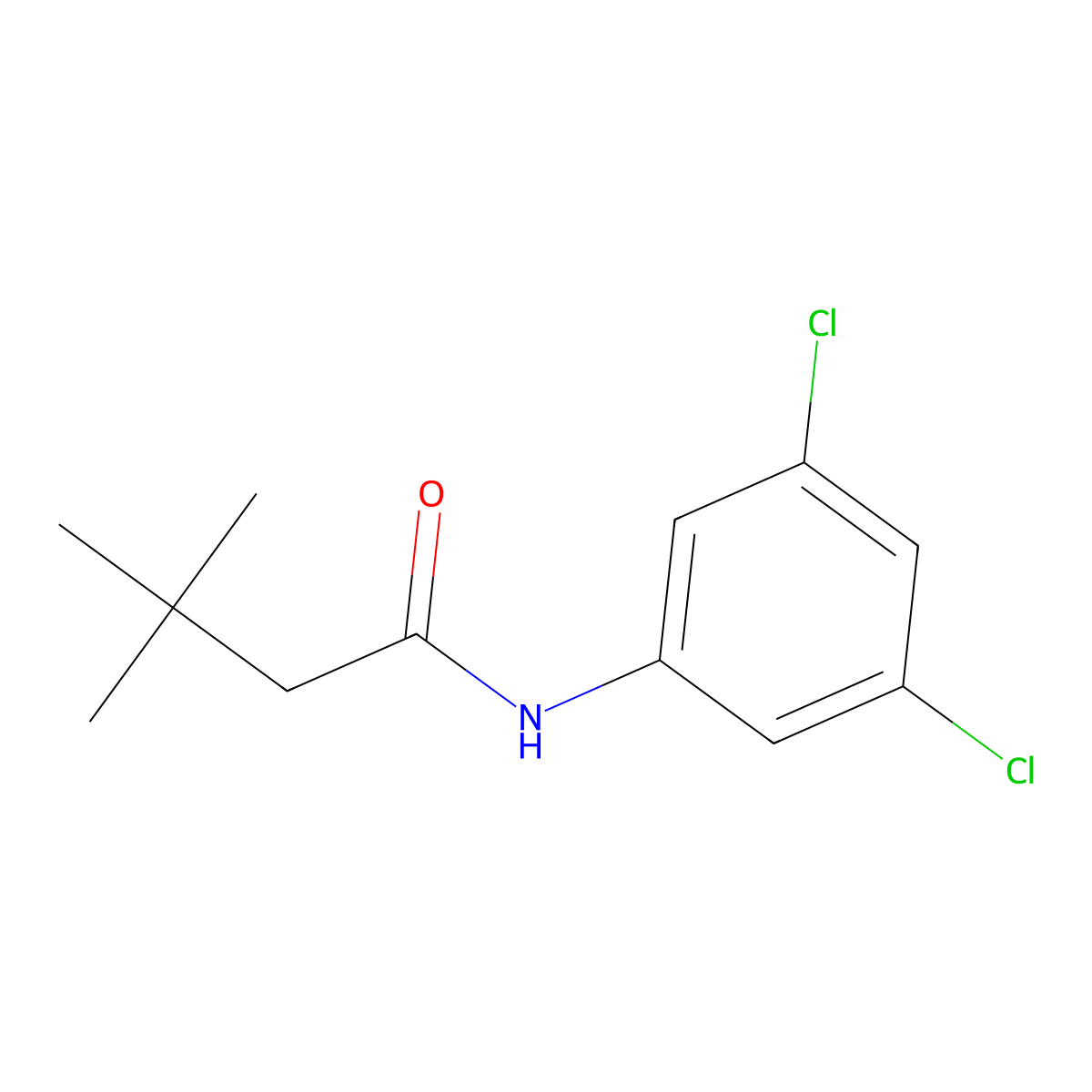 N-(3,5-dichlorophenyl)-3,3-dimethylbutanamide molecular structure, CAS 349424-23-3