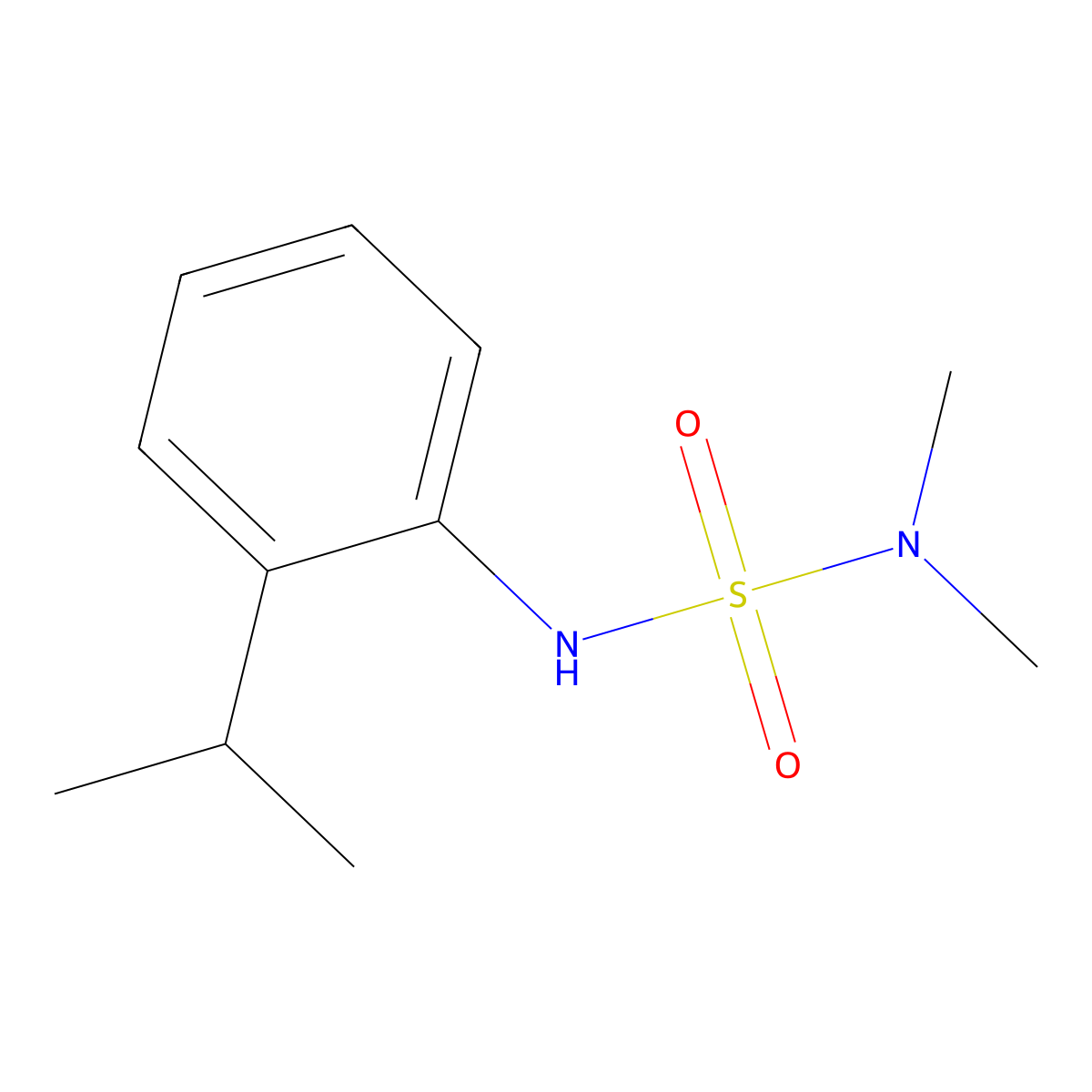 1-(Dimethylsulfamoylamino)-2-propan-2-ylbenzene molecular structure, CAS 349424-45-9