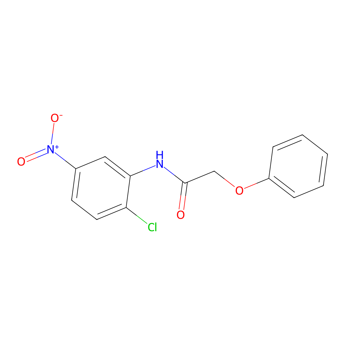N-(2-chloro-5-nitrophenyl)-2-phenoxyacetamide molecular structure, CAS 349424-64-2