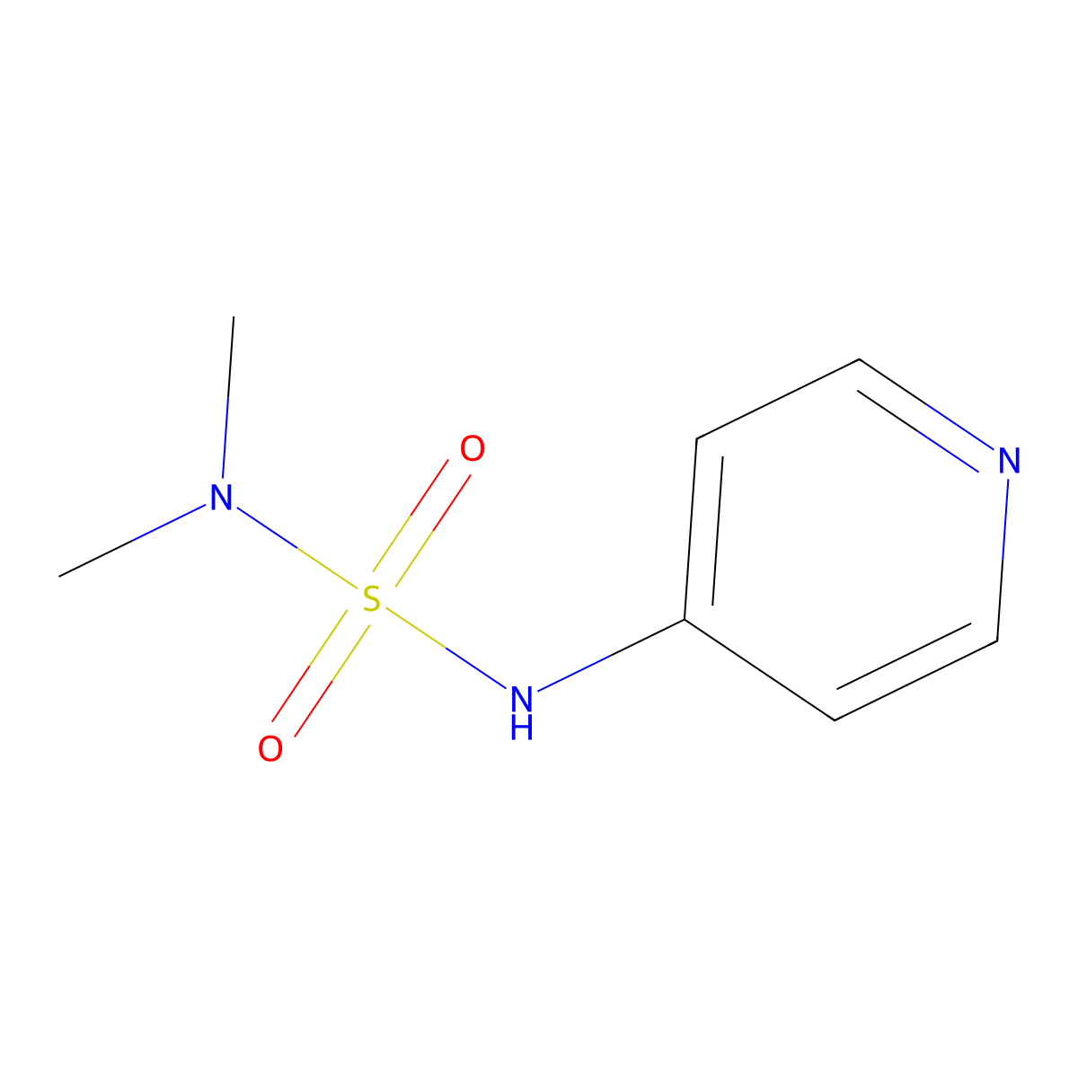 N,N-dimethyl-N'-(4-pyridinyl)sulfamide molecular structure, CAS 349426-25-1