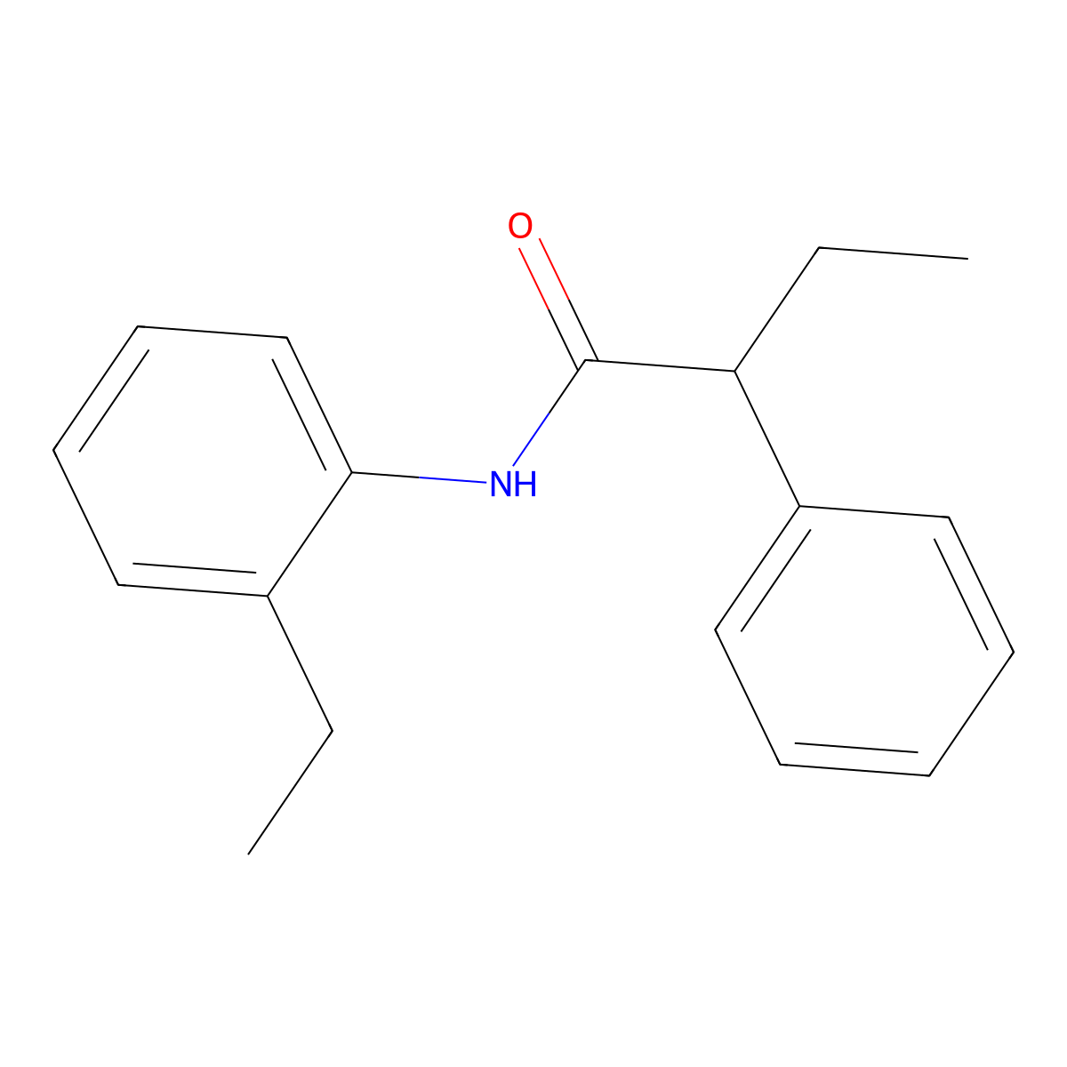N-(2-ethylphenyl)-2-phenylbutanamide molecular structure, CAS 349426-87-5