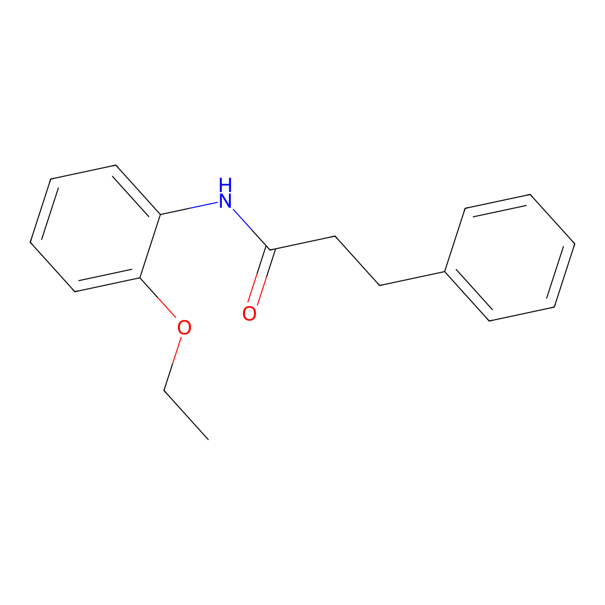 N-(2-ethoxyphenyl)-3-phenylpropanamide molecular structure, CAS 349431-86-3
