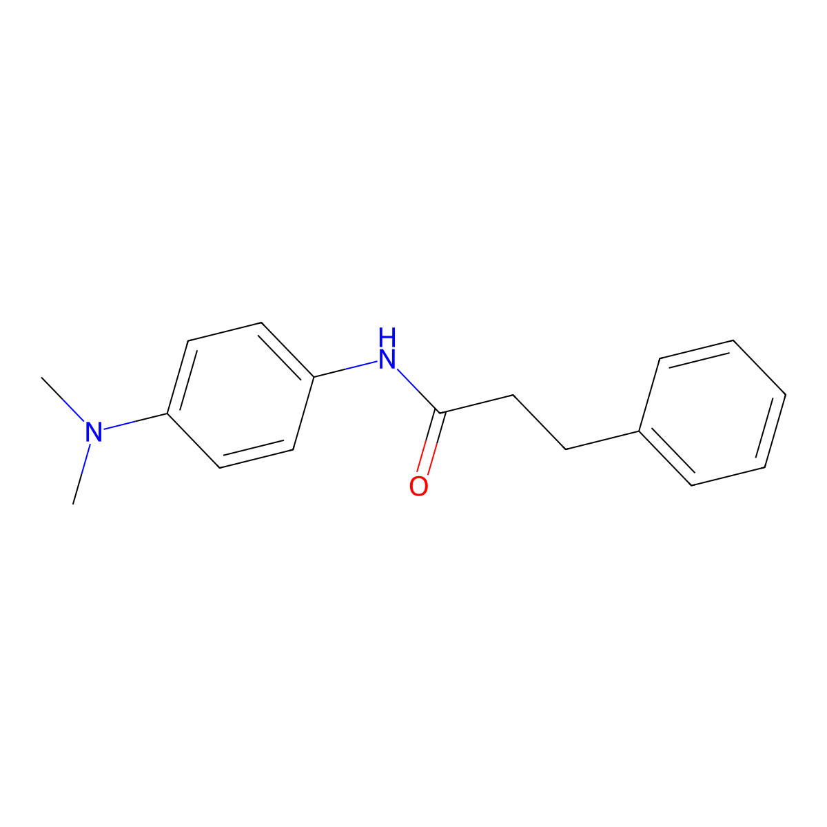 N-[4-(dimethylamino)phenyl]-3-phenylpropanamide molecular structure, CAS 349431-89-6