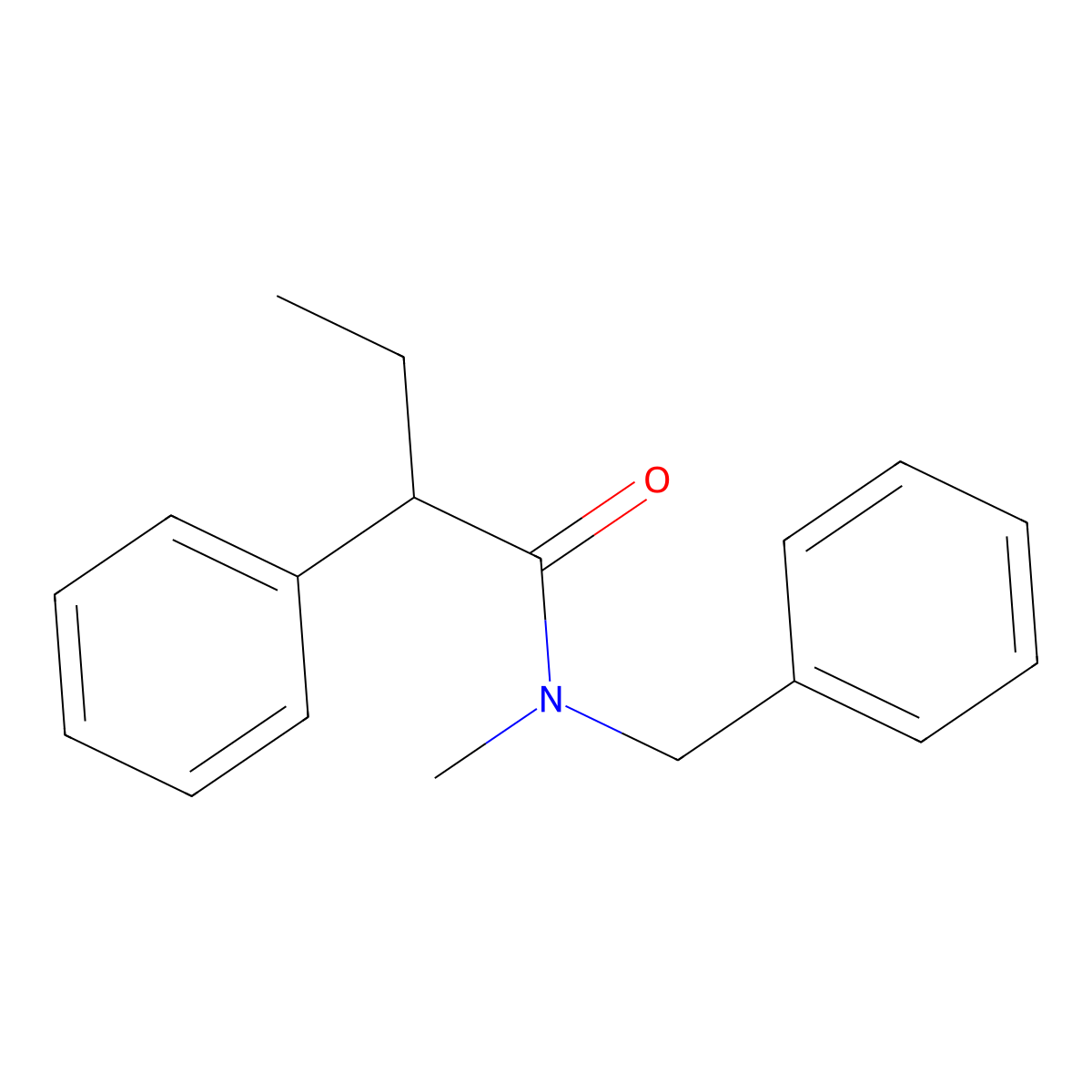 N-benzyl-N-methyl-2-phenylbutanamide molecular structure, CAS 349431-97-6