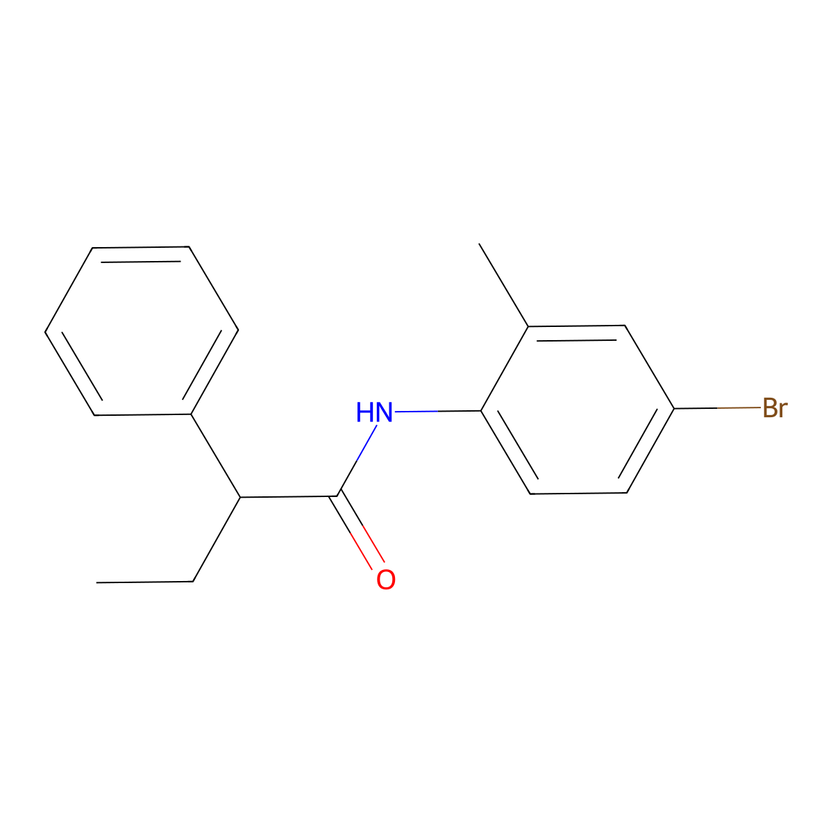 N-(4-bromo-2-methylphenyl)-2-phenylbutanamide molecular structure, CAS 349432-09-3