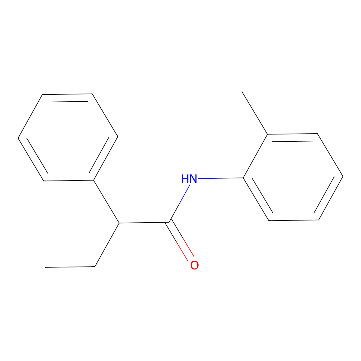 N-(2-methylphenyl)-2-phenylbutanamide molecular structure, CAS 349432-24-2