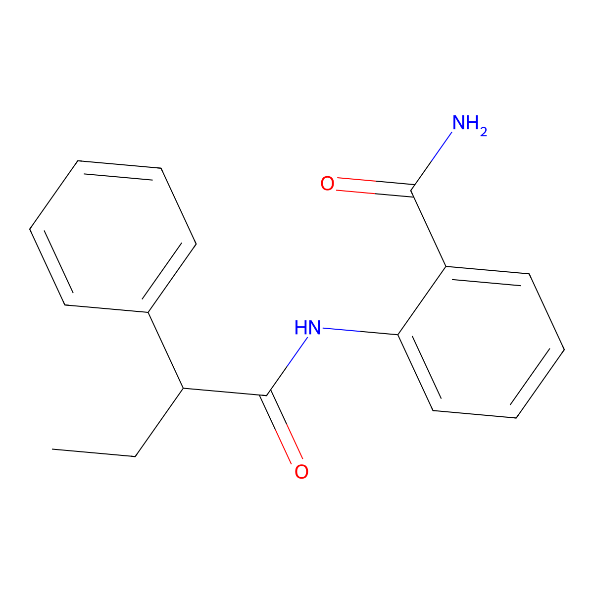 2-(2-Phenylbutanoylamino)benzamide molecular structure, CAS 349432-38-8