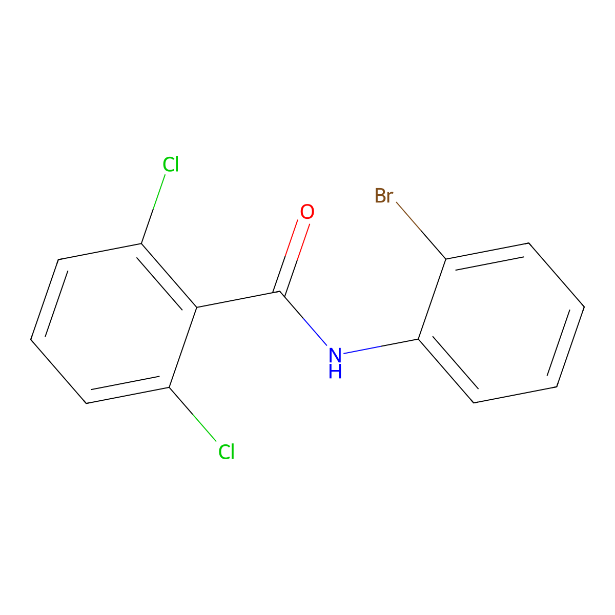 N-(2-bromophenyl)-2,6-dichlorobenzamide molecular structure, CAS 349438-45-5