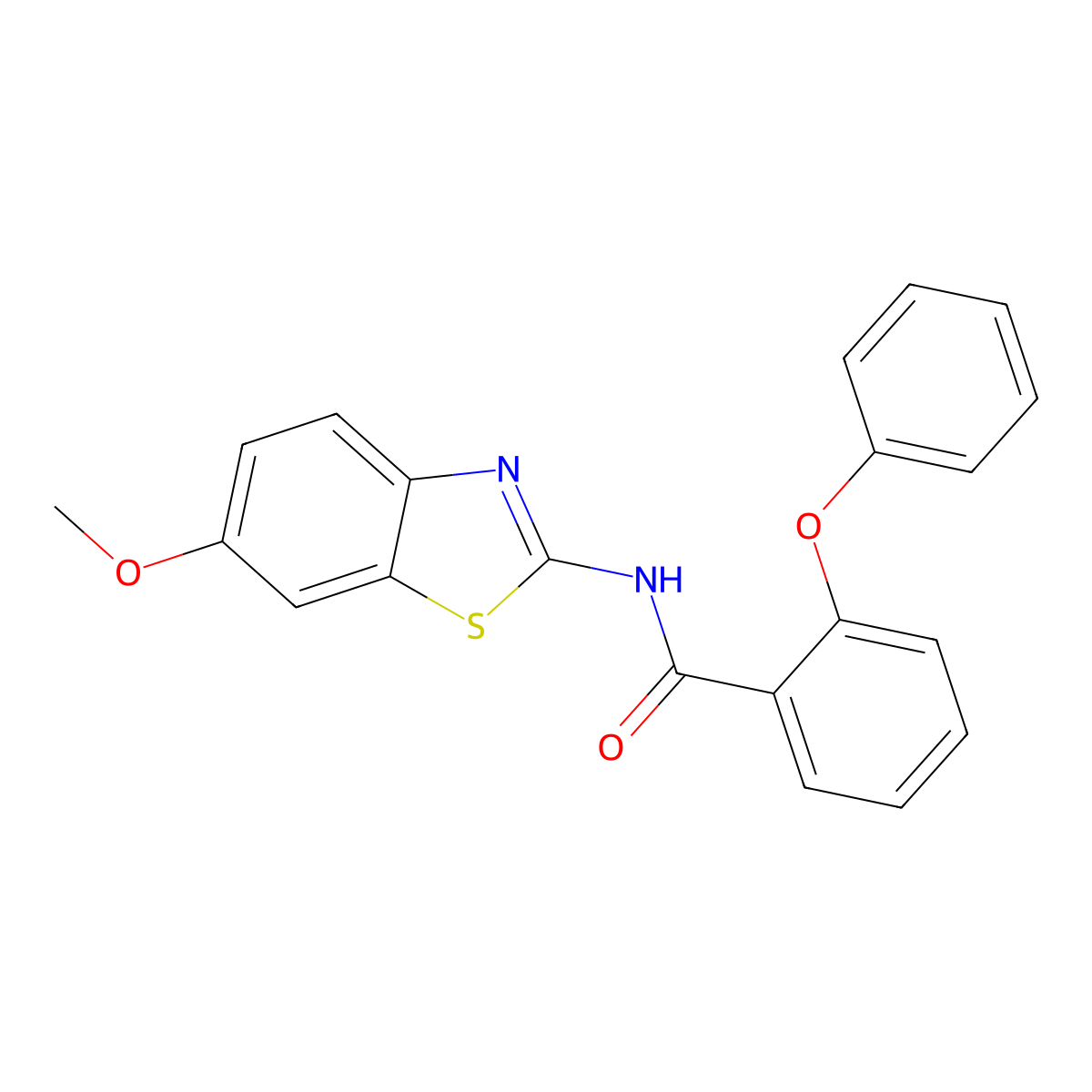 N-(6-methoxy-1,3-benzothiazol-2-yl)-2-phenoxybenzamide molecular structure, CAS 349440-72-8