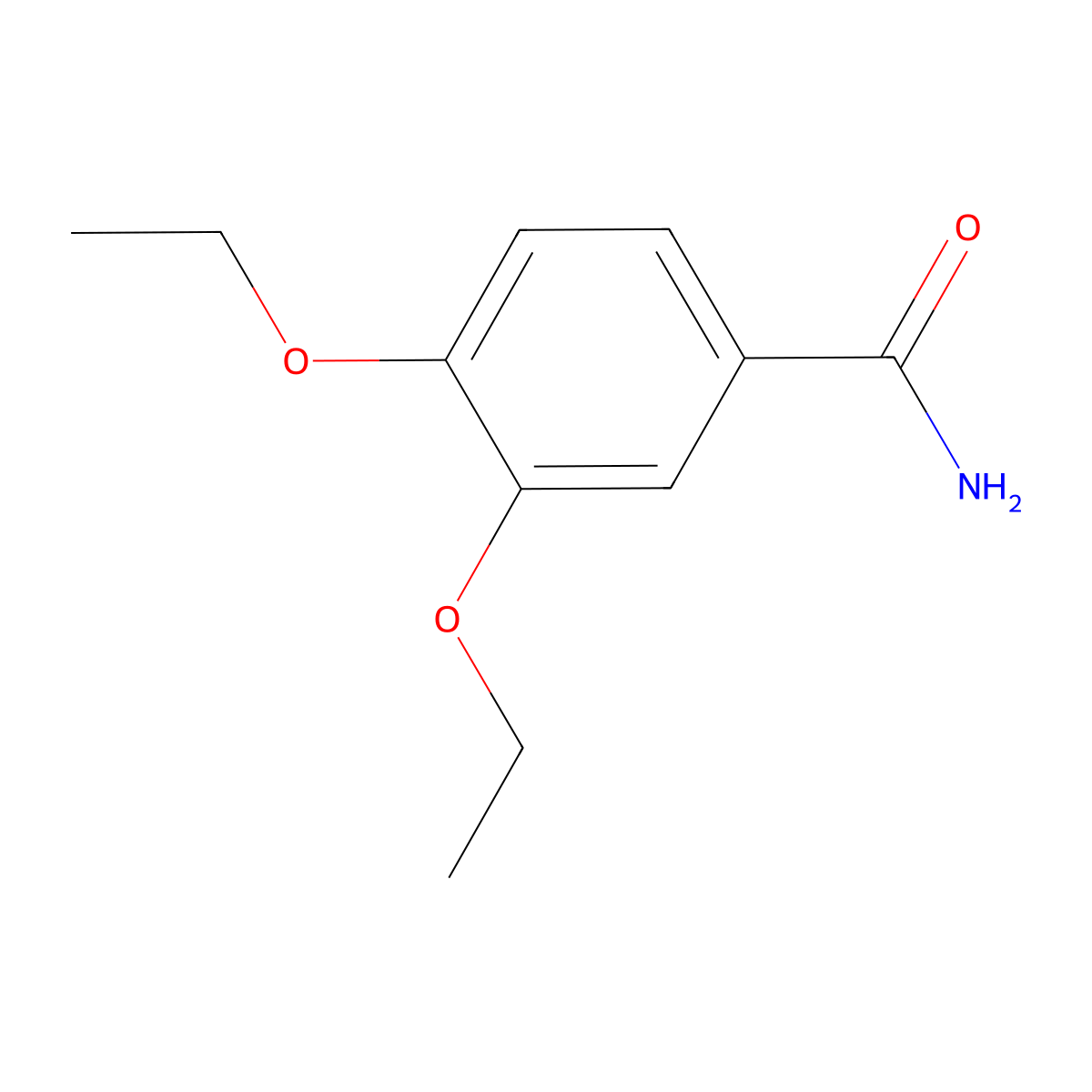 3,4-Diethoxybenzamide molecular structure, CAS 349446-71-5