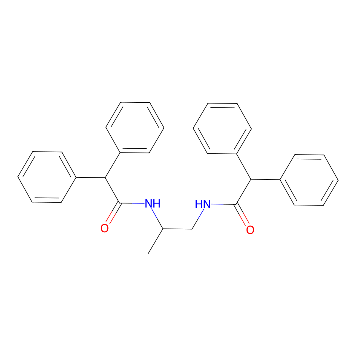 N-[2-[(2,2-diphenylacetyl)amino]propyl]-2,2-diphenylacetamide molecular structure, CAS 349469-71-2