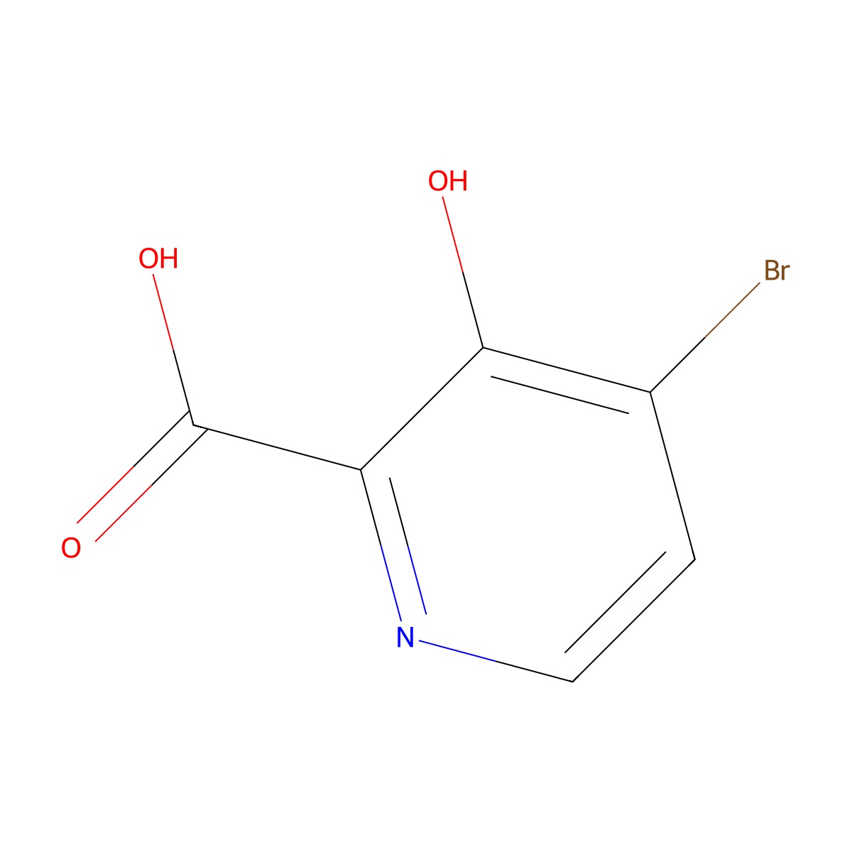 4-Bromo-3-hydroxypicolinic acid molecular structure, CAS 349471-65-4
