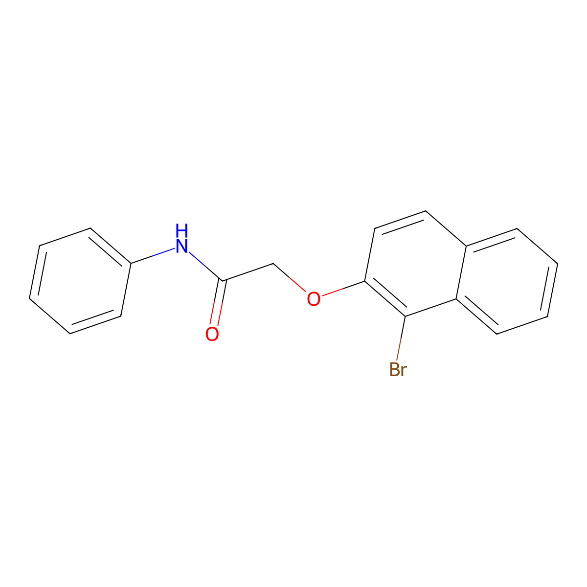2-(1-bromonaphthalen-2-yl)oxy-N-phenylacetamide molecular structure, CAS 349474-95-9