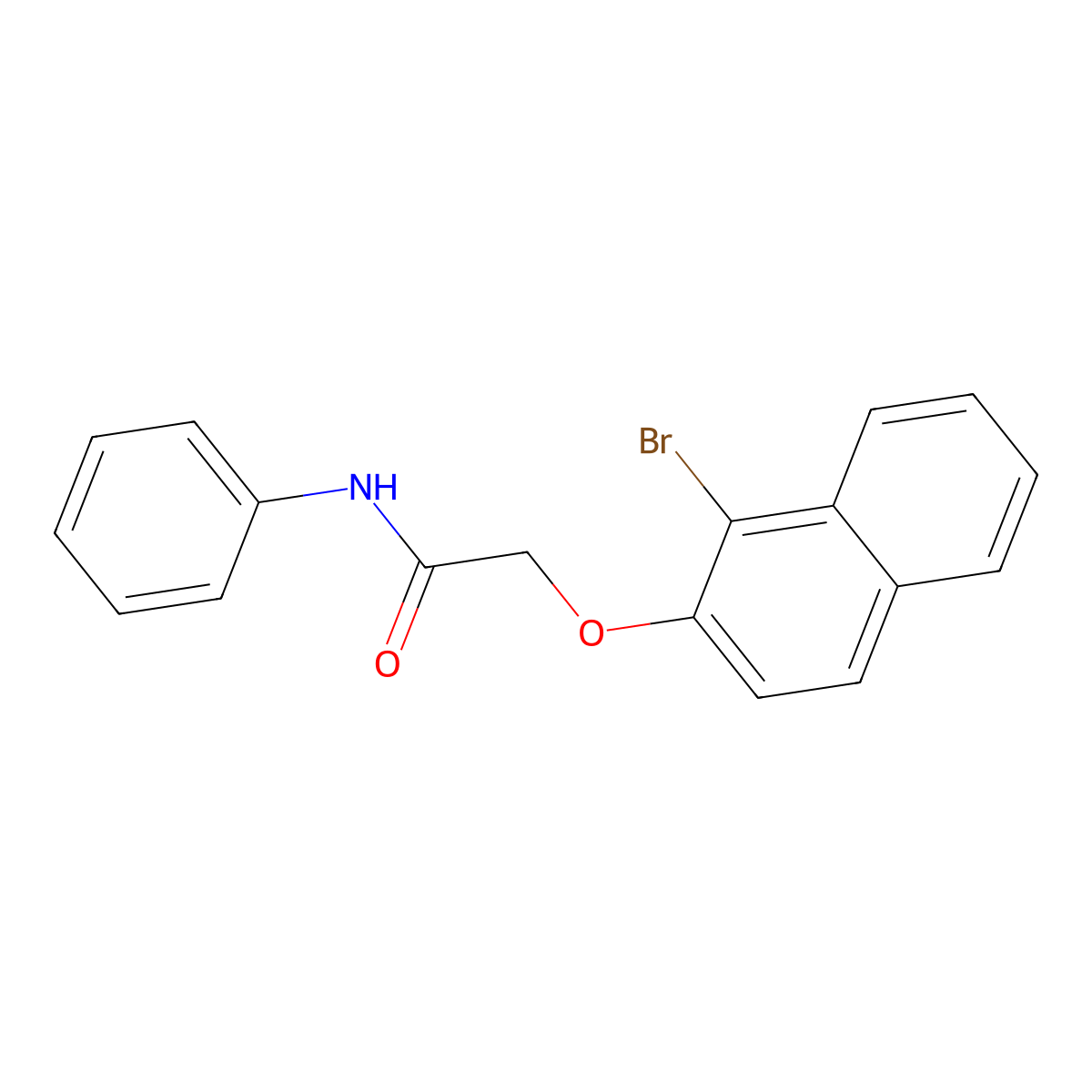 2-(1-bromonaphthalen-2-yl)oxy-N-phenylacetamide molecular structure, CAS 349474-95-9