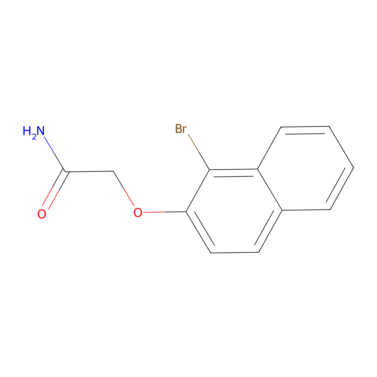 2-(1-Bromonaphthalen-2-yl)oxyacetamide molecular structure, CAS 349475-99-6