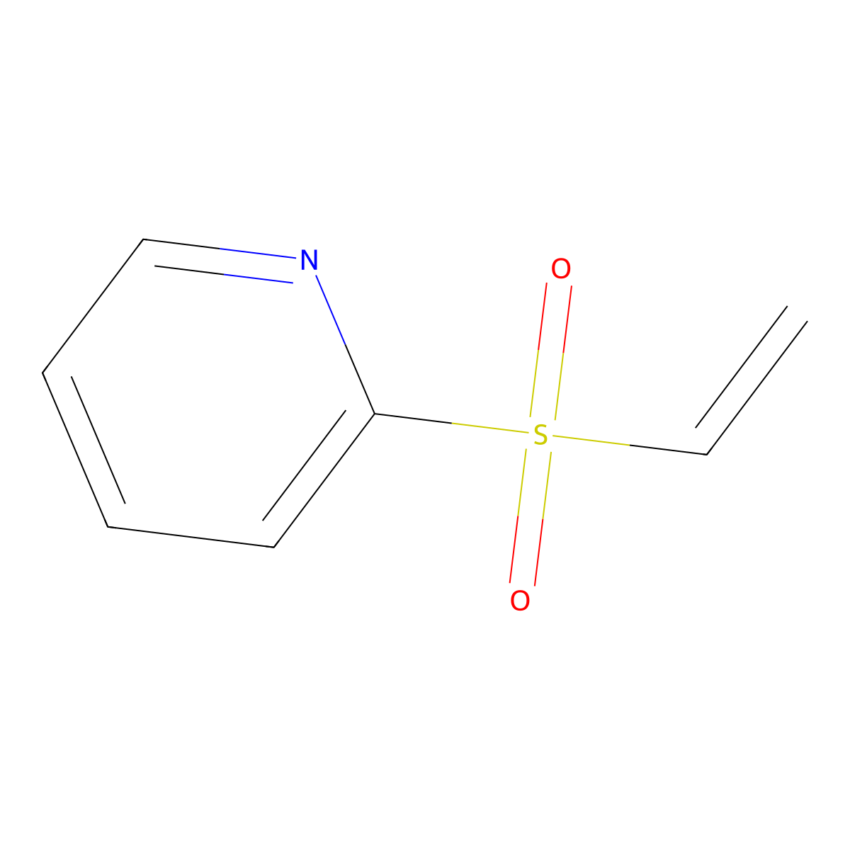 2-(Ethenesulfonyl)pyridine molecular structure, CAS 349491-22-1