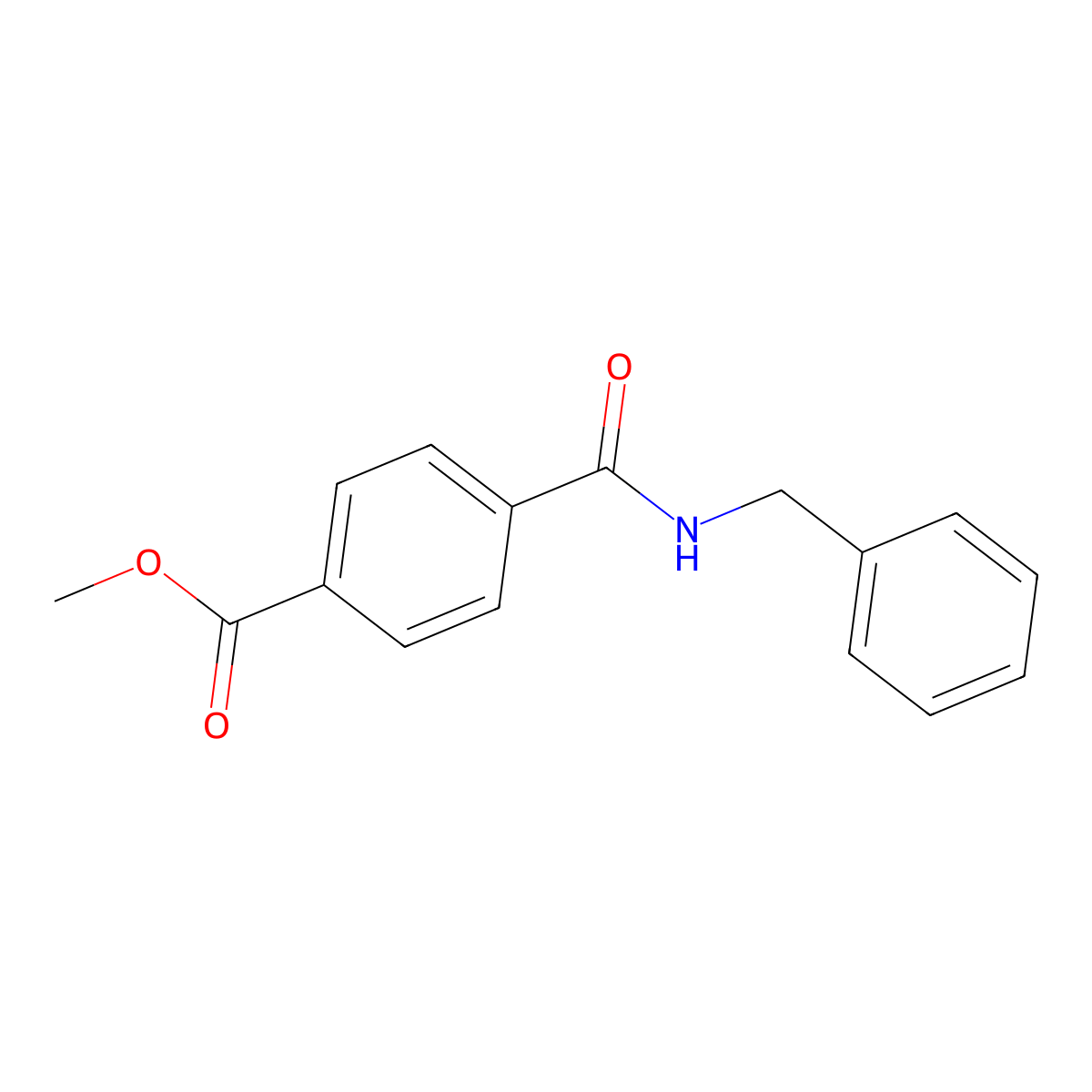 Methyl 4-[(benzylamino)carbonyl]benzoate molecular structure, CAS 349491-81-2