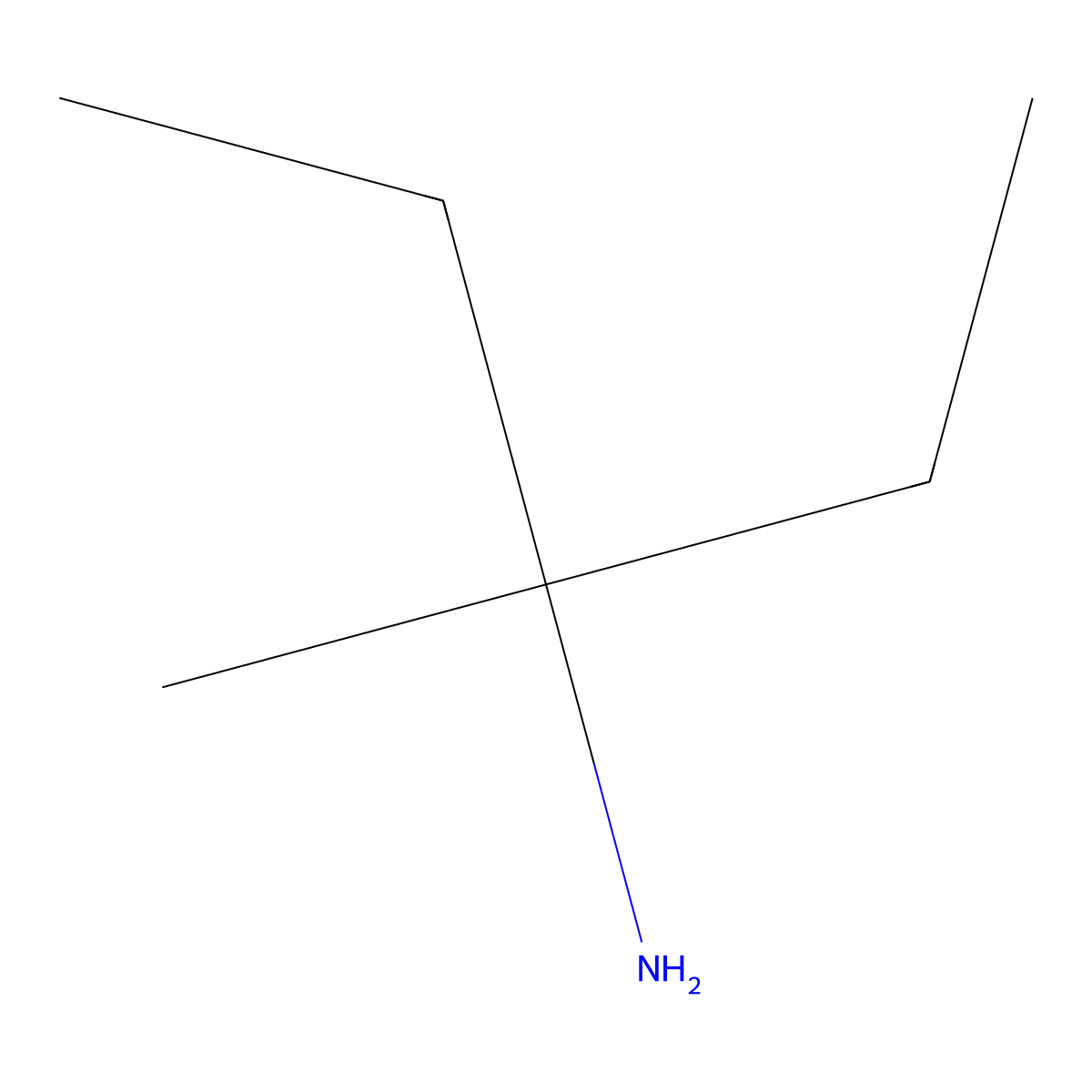 3-Methylpentan-3-amine molecular structure, CAS 3495-46-3