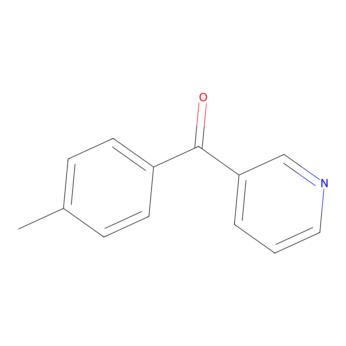(4-Methylphenyl)(pyridin-3-yl)methanone molecular structure, CAS 34950-04-4