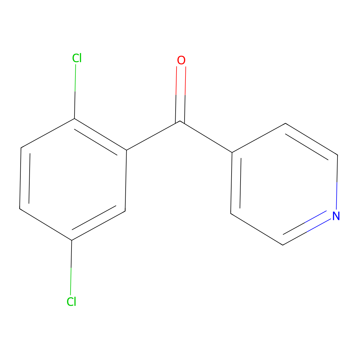 (2,5-Dichlorophenyl)-4-pyridinylmethanone molecular structure, CAS 34950-11-3