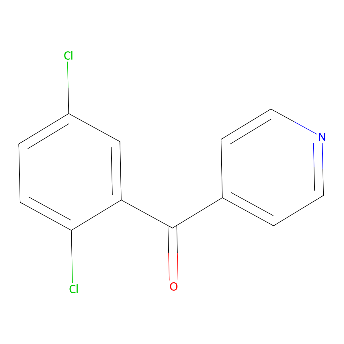 (2,5-Dichlorophenyl)-4-pyridinylmethanone molecular structure, CAS 34950-11-3