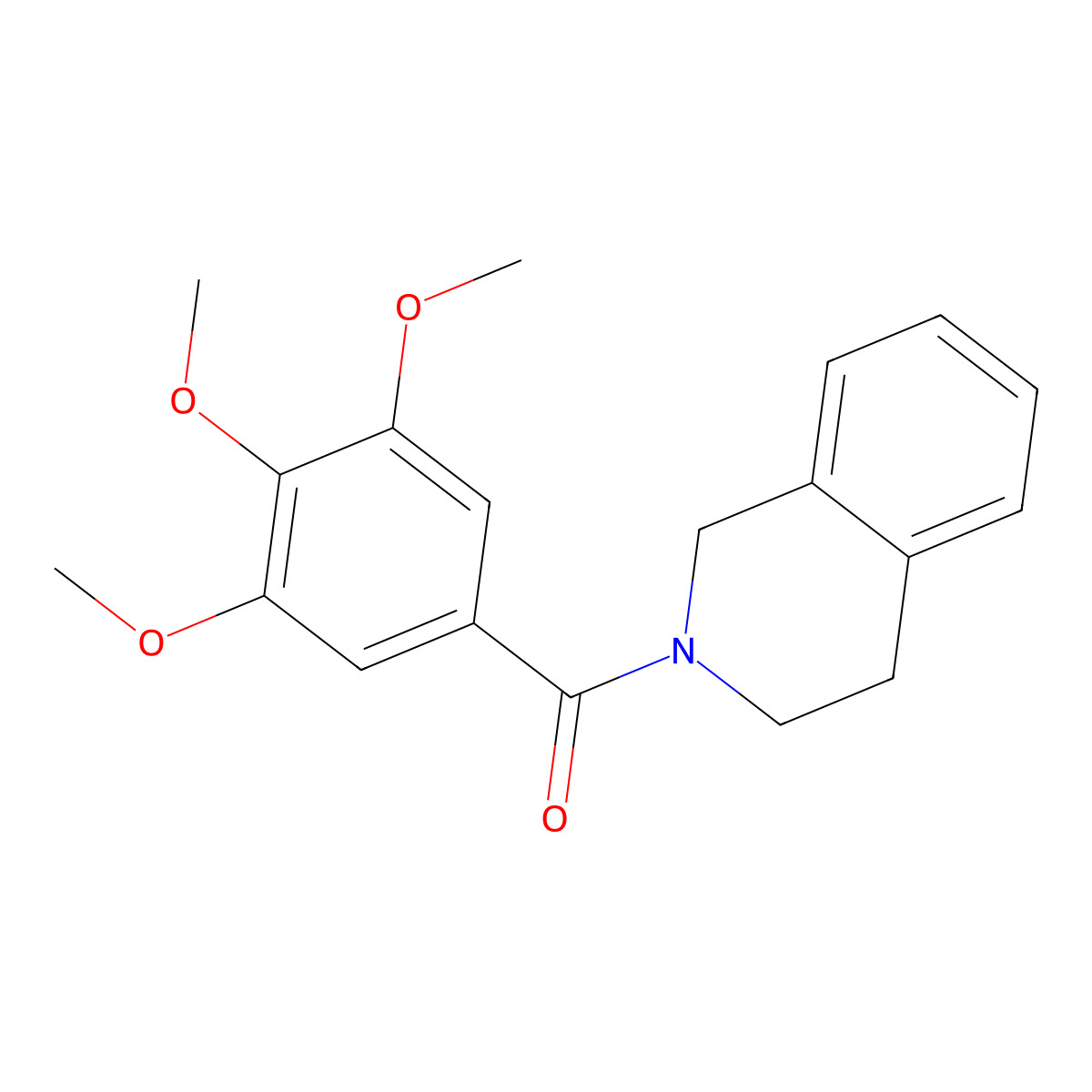 2-(3,4,5-Trimethoxybenzoyl)-1,2,3,4-tetrahydroisoquinoline molecular structure, CAS 34952-15-3