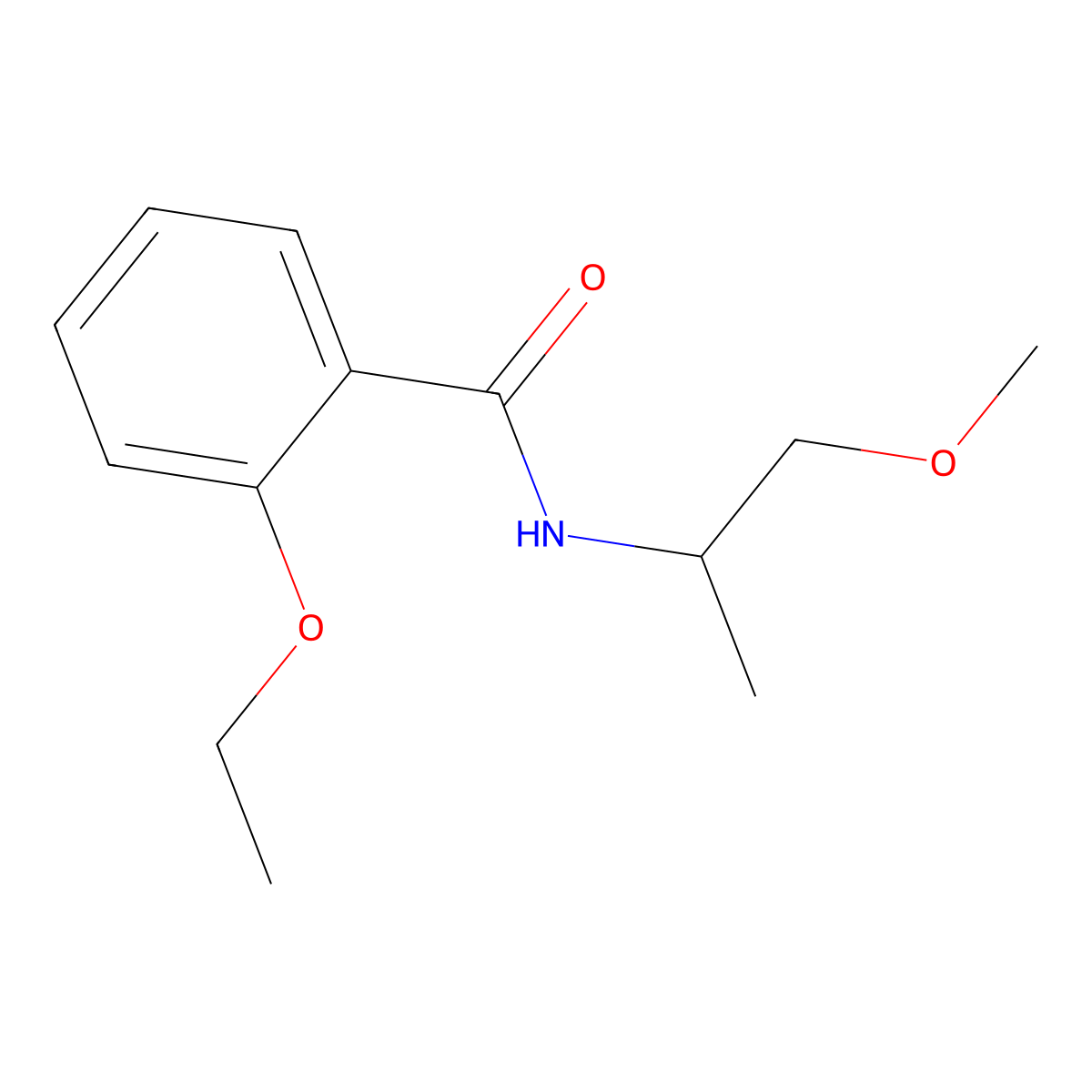 2-ethoxy-N-(1-methoxypropan-2-yl)benzamide molecular structure, CAS 349536-45-4