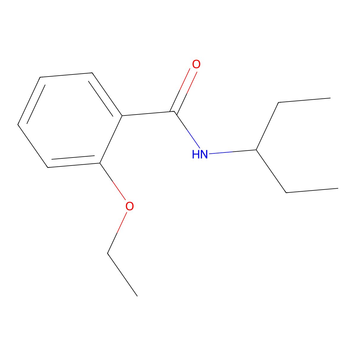 2-ethoxy-N-(pentan-3-yl)benzamide molecular structure, CAS 349536-49-8